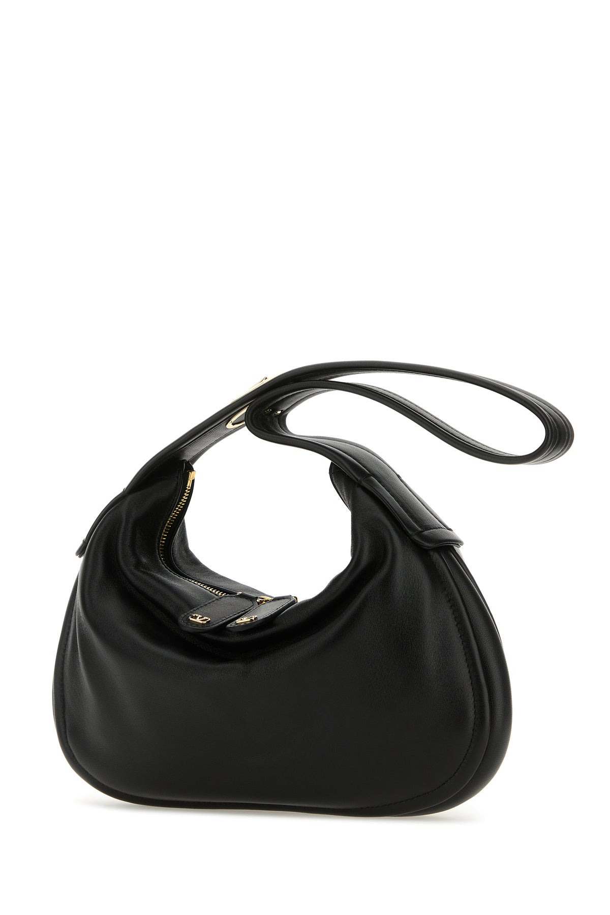 Black nappa leather small Go-Hobo shoulder bag - 2