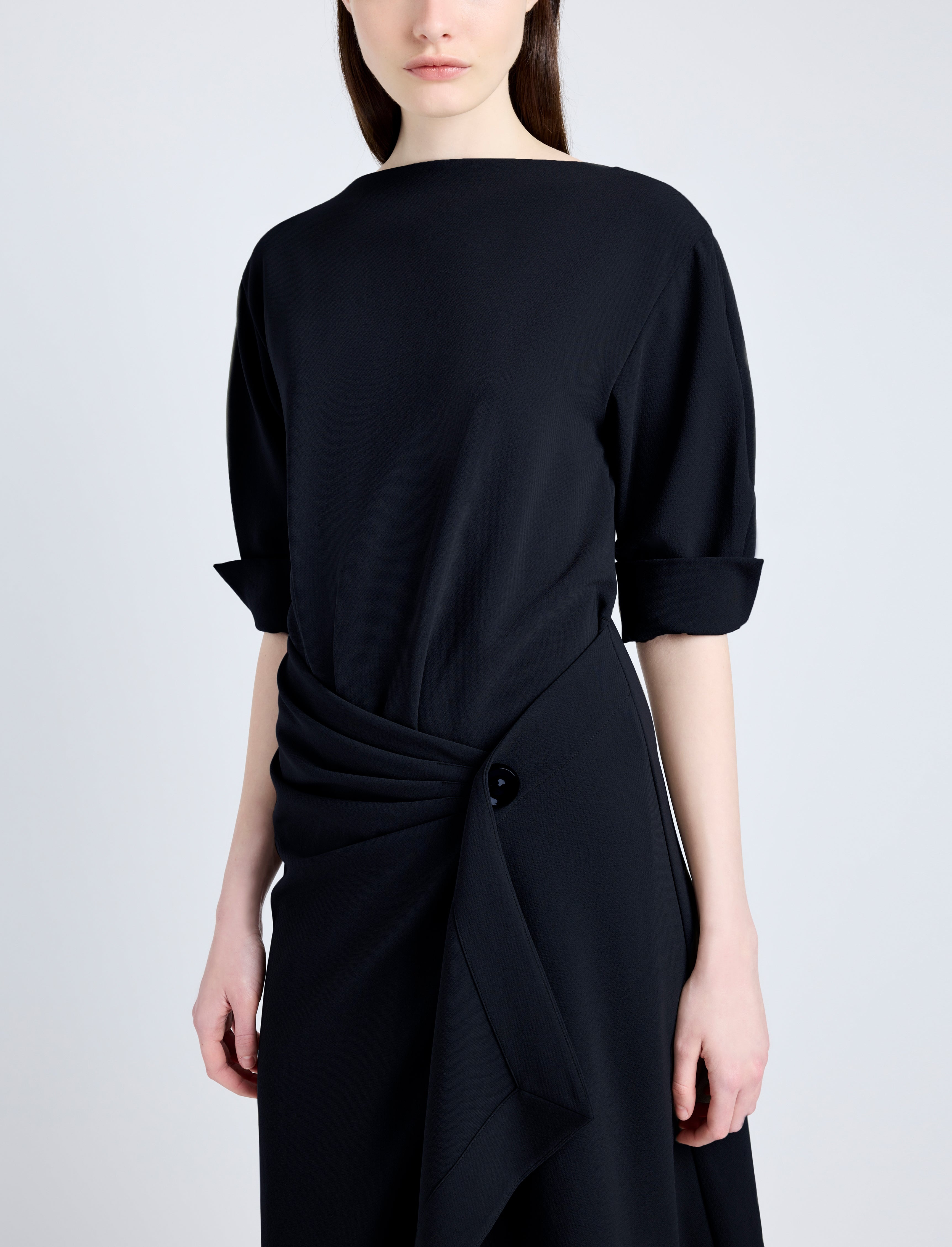 Maisie Dress in Matte Double Crepe - 5
