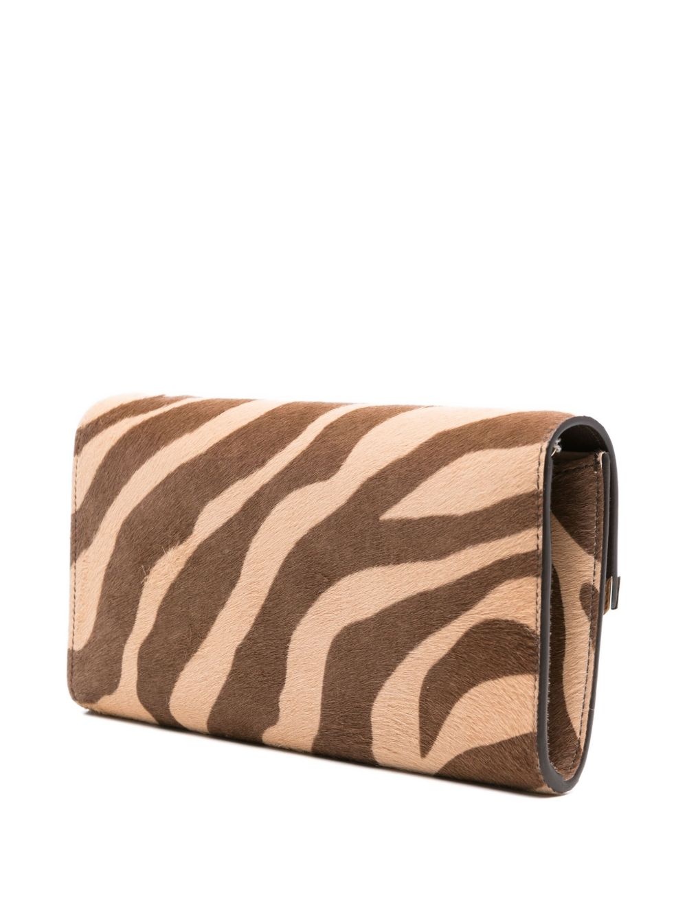 Emmie zebra-print clutch bag - 3