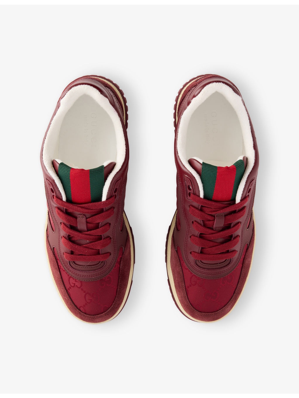 Re-Web Suede And Shell Mid-Top Trainers - 2