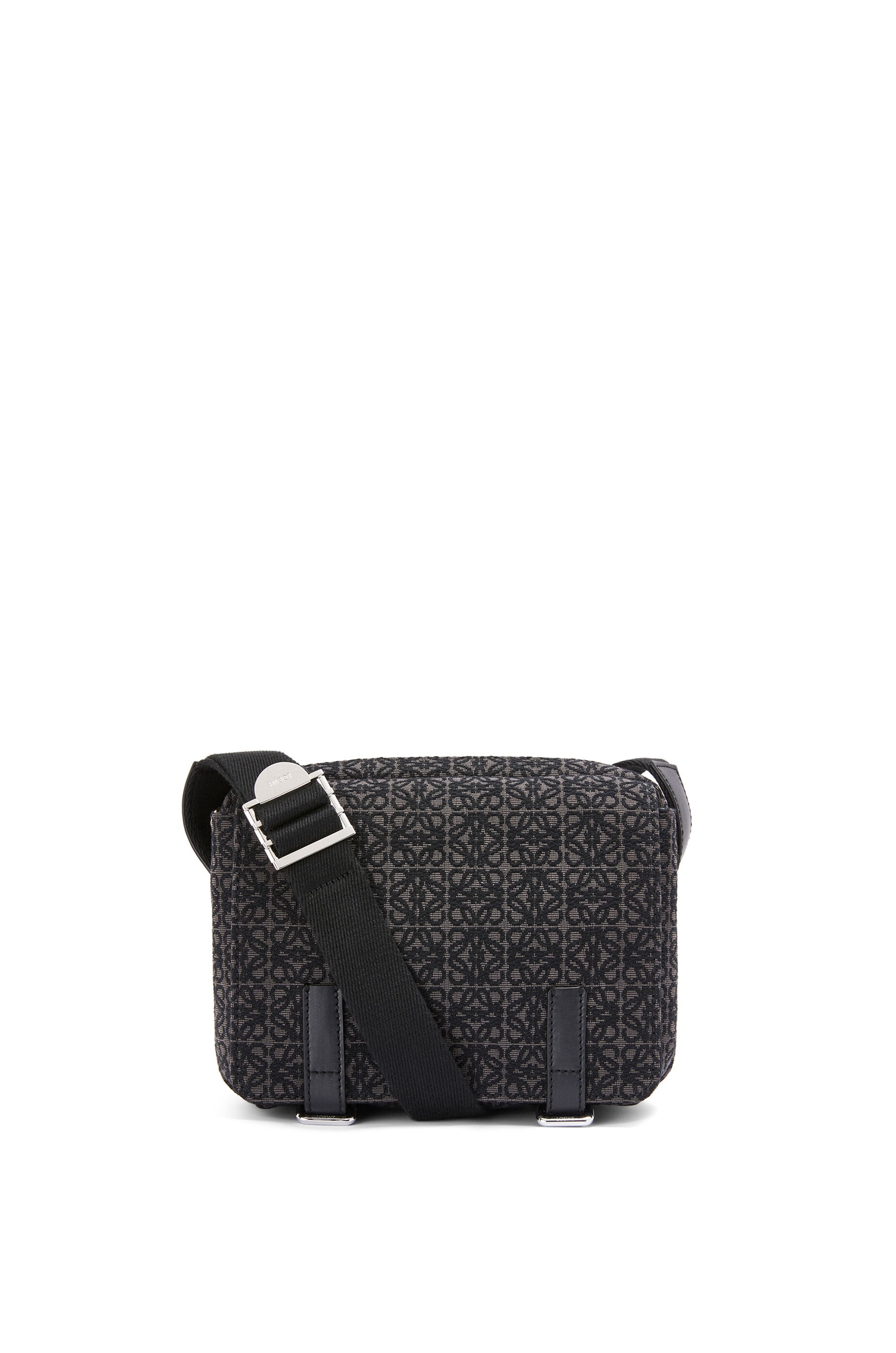 XS Military messenger bag in Anagram jacquard and calfskin - 1