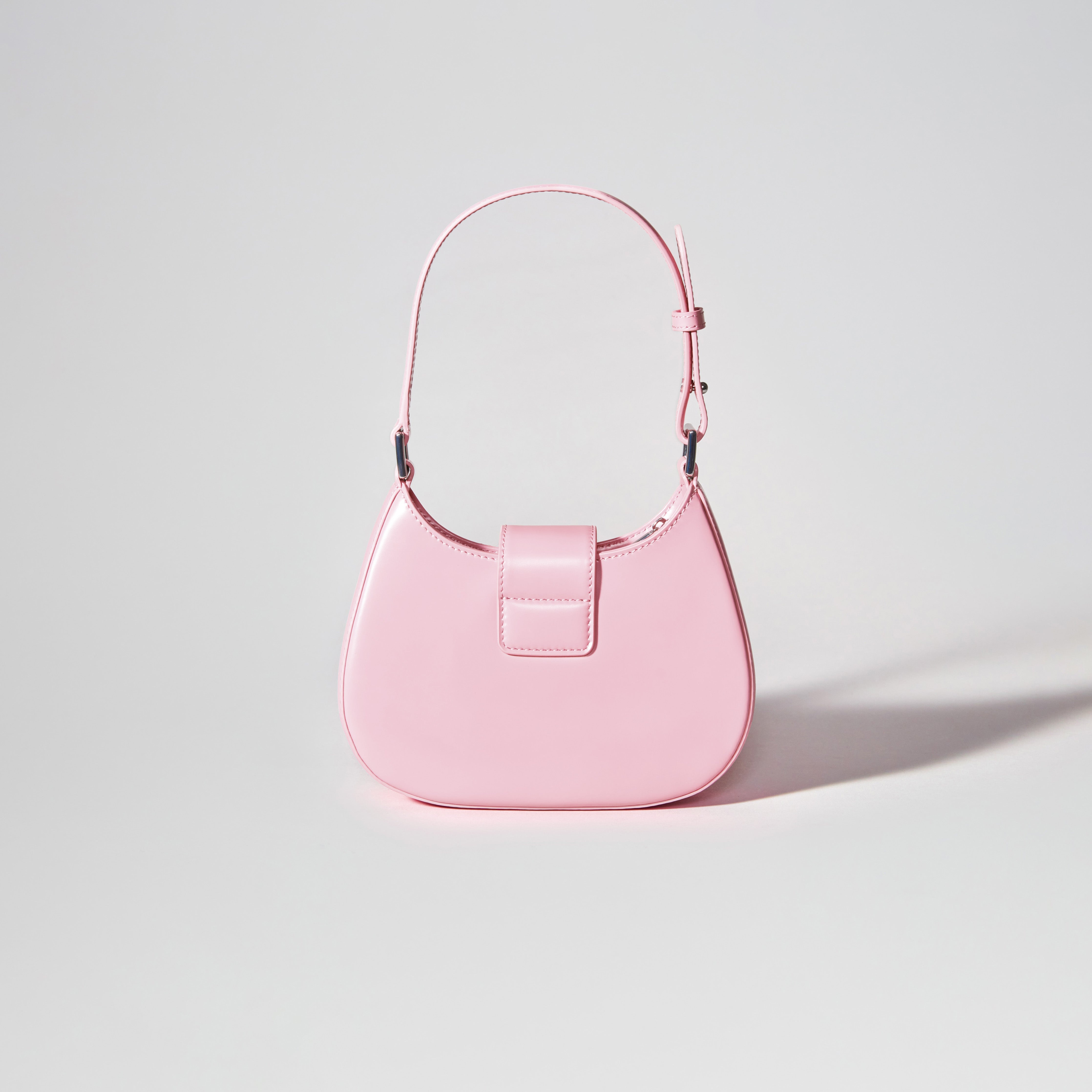Pink Crescent Bow Mini Bag - 3