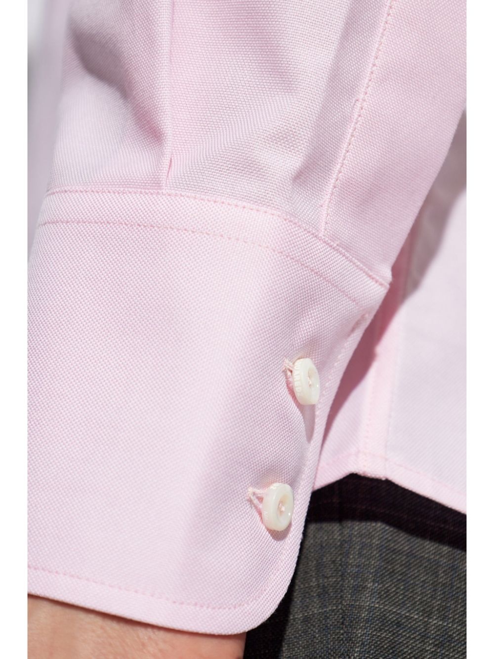 logo-embroidered shirt - 5