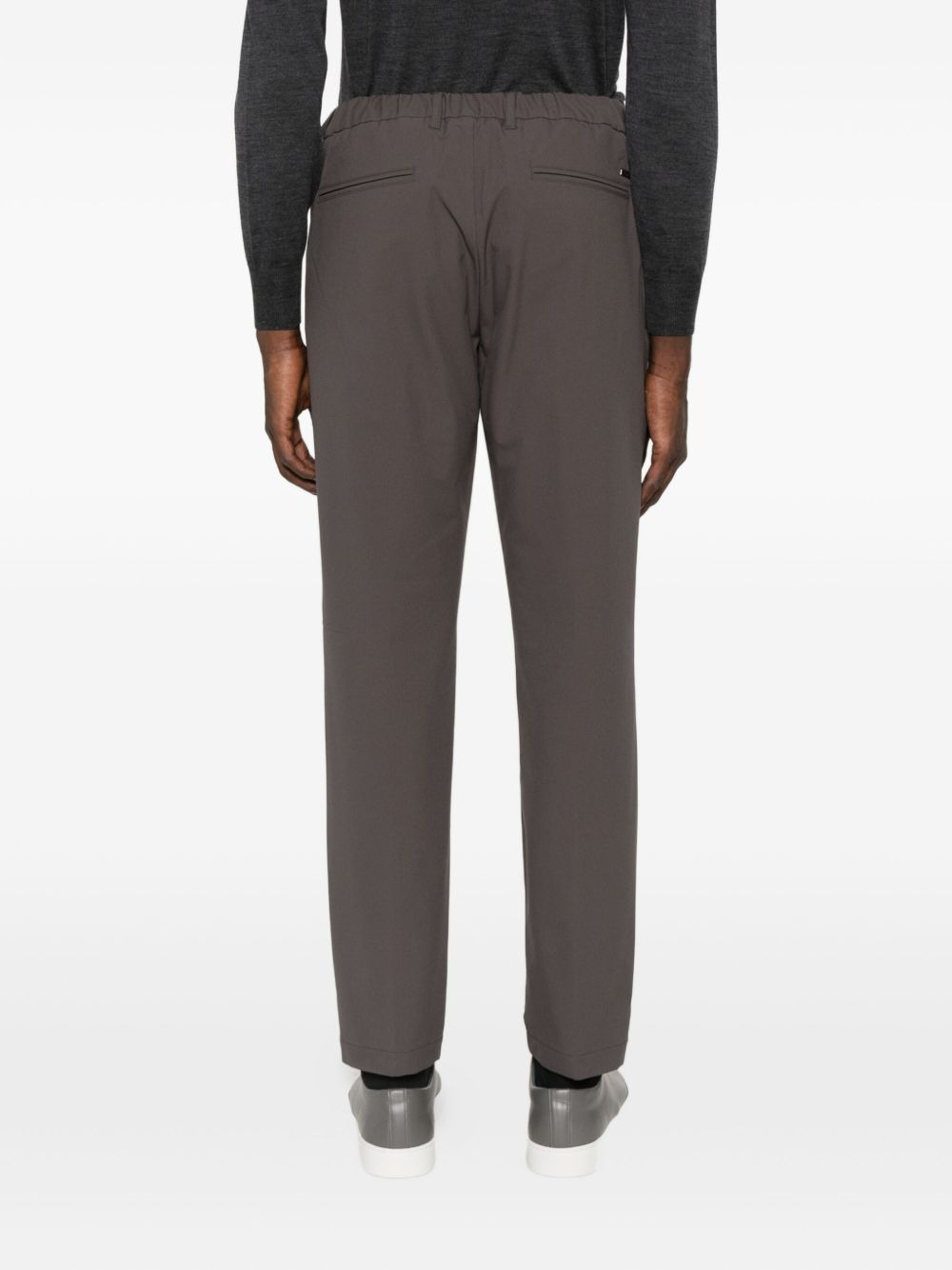 pleated drawstring trousers - 4
