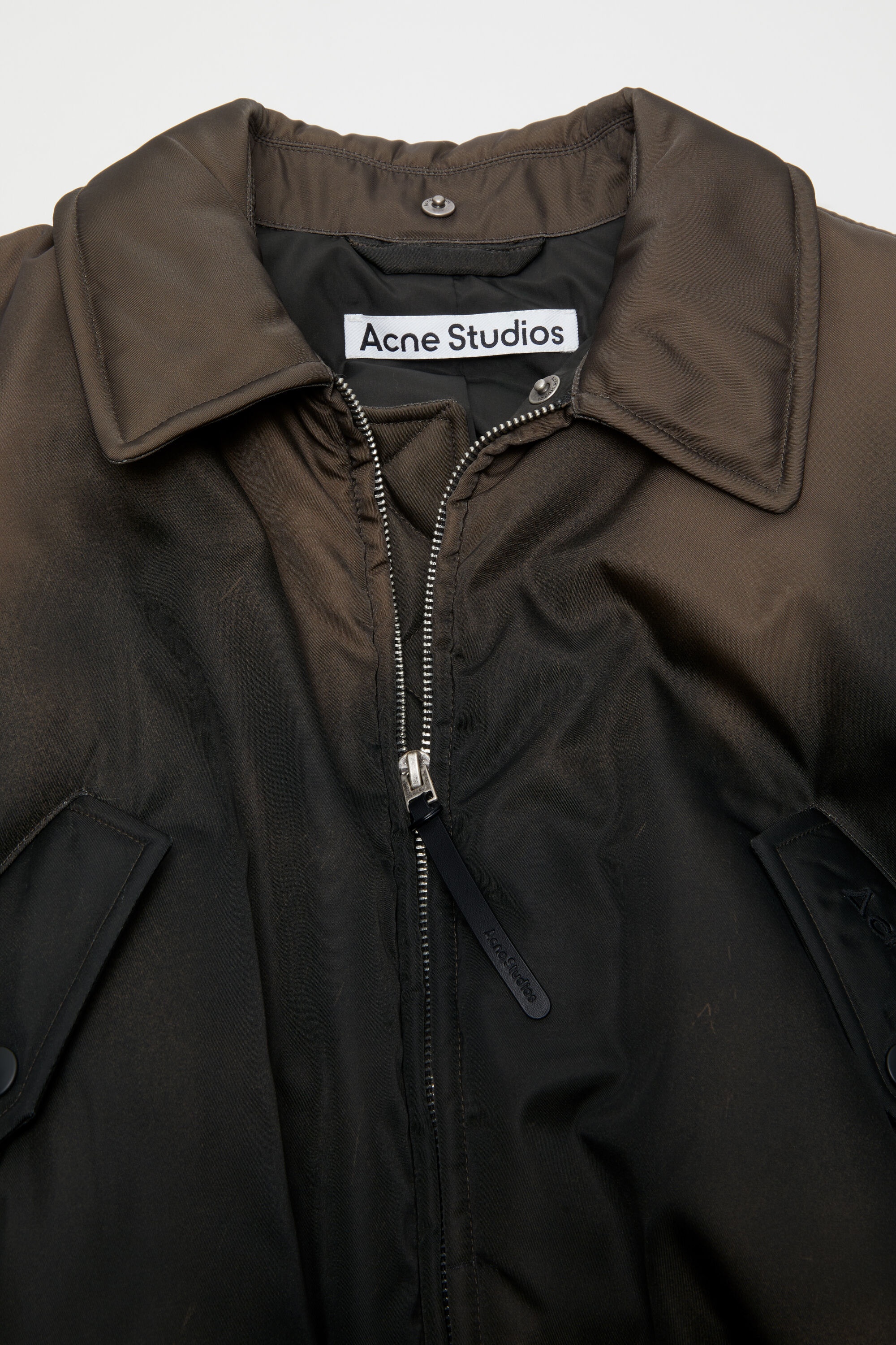 Bomber jacket furry collar - Dark brown - 7