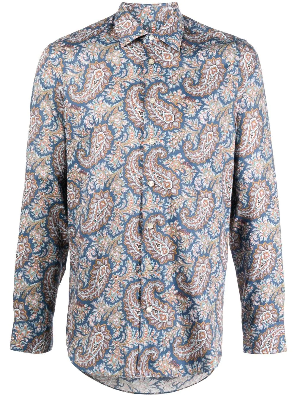 paisley-print long-sleeve shirt - 1