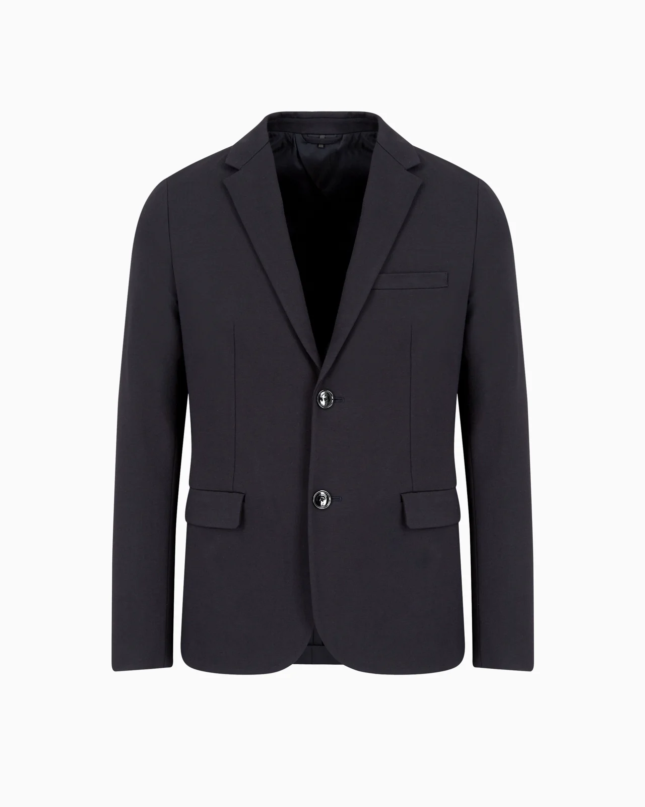 Stitched-jersey single-breasted jacket - 1