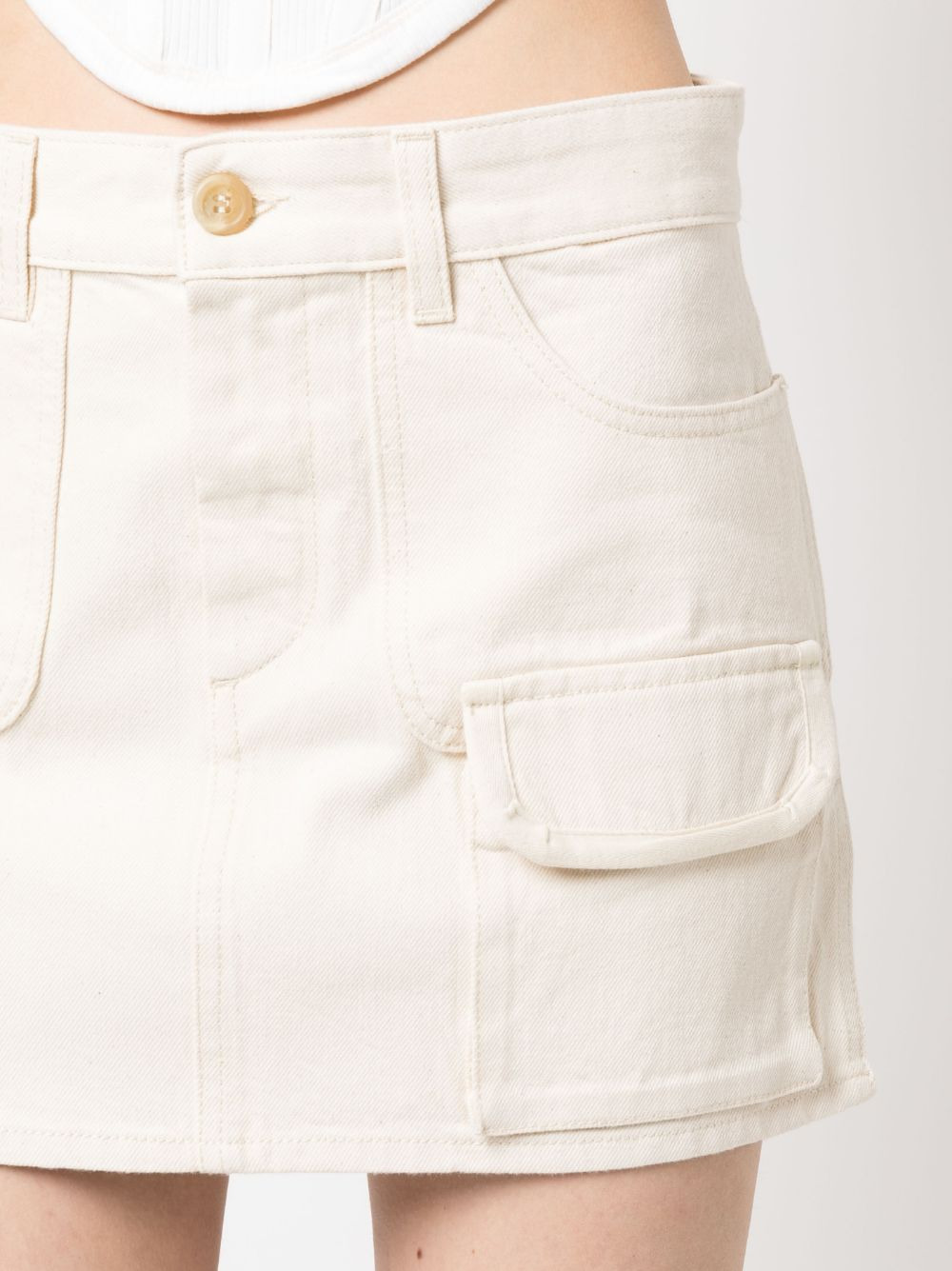 flap pocket-detail miniskirt - 5