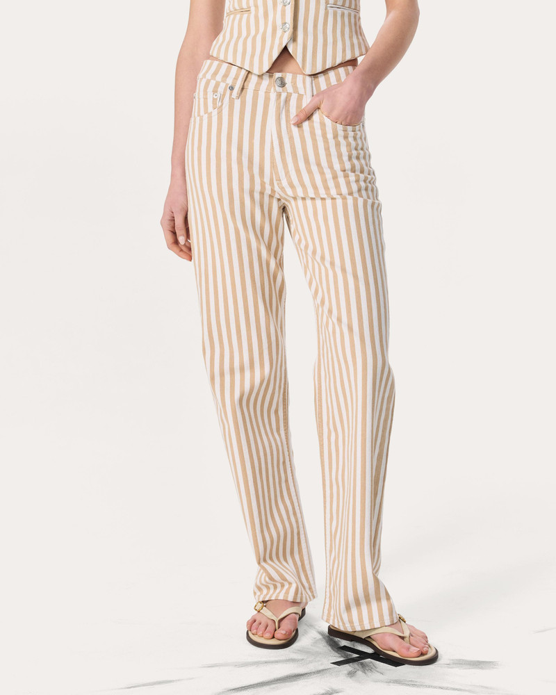 rag & bone Shea Relaxed Straight Jeans
Vintage Stretch in Tan Stripe outlook