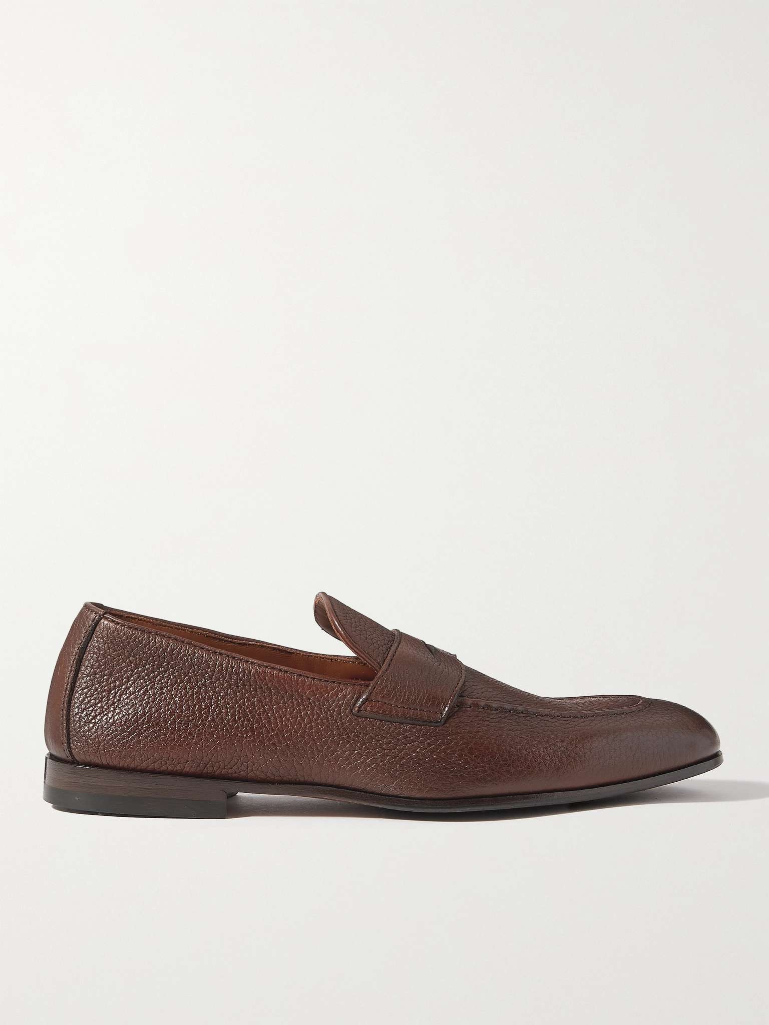 Full-Grain Leather Penny Loafers - 1