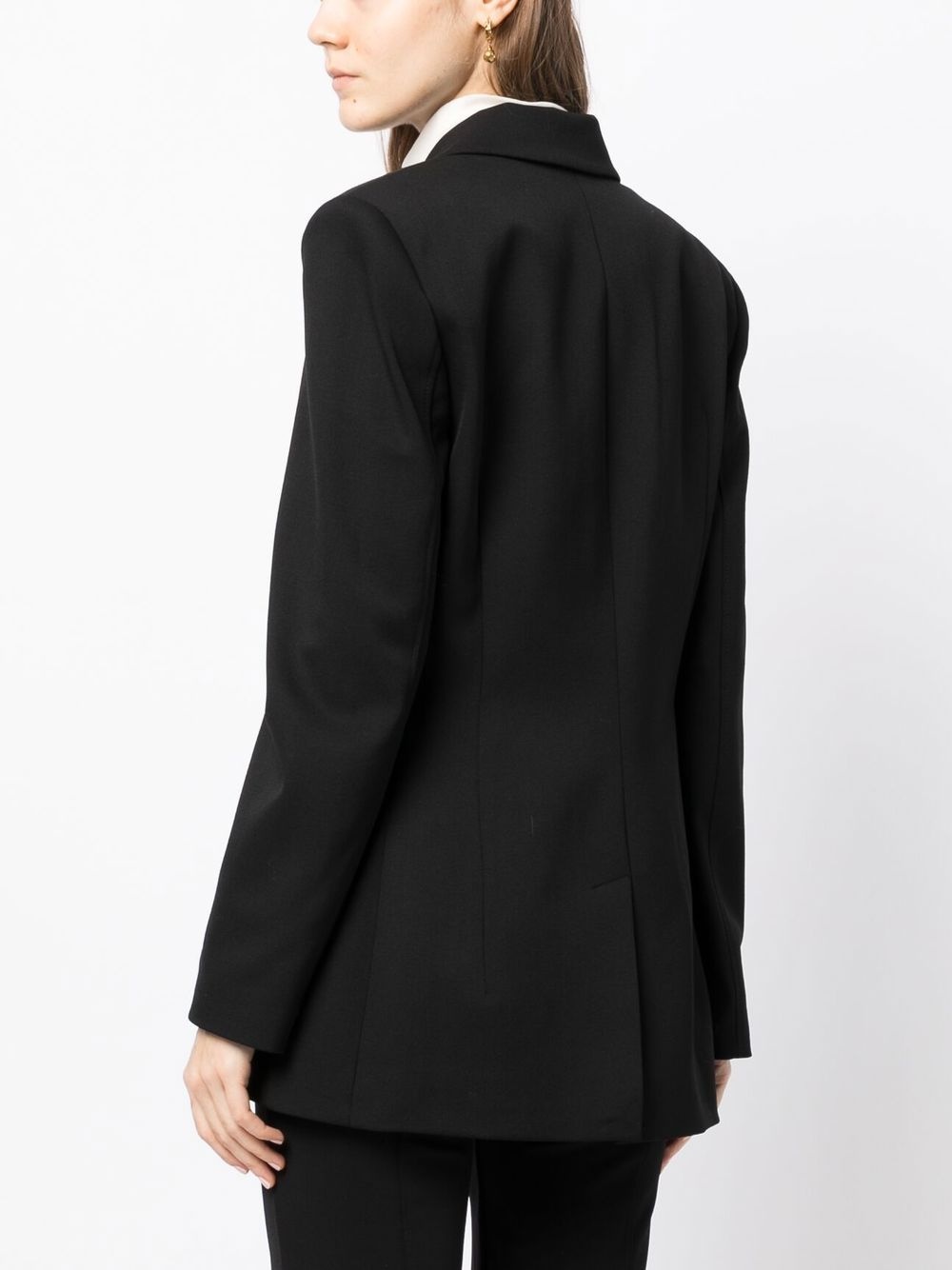single-breasted virgin-wool blazer - 4