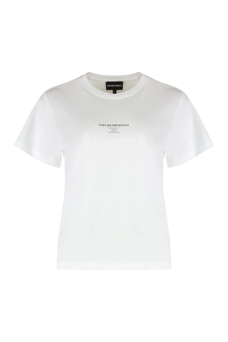 Emporio Armani Crew Neck T-Shirt With Logo - 1