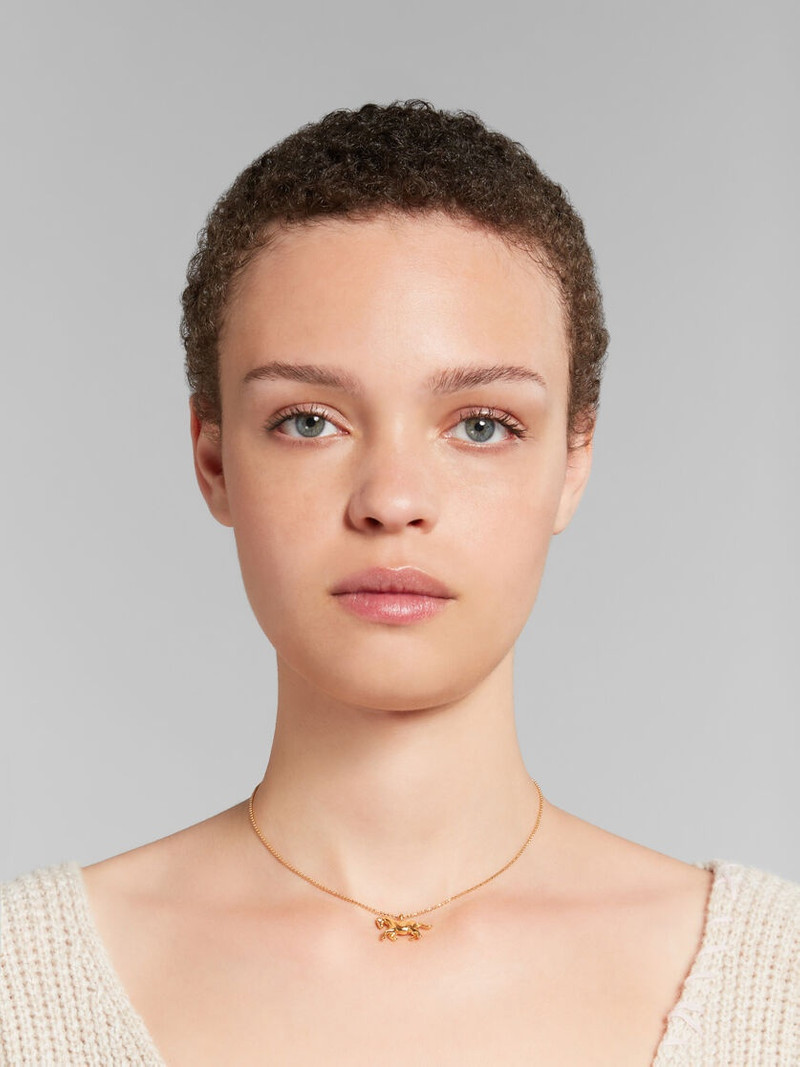 Marni BALL CHAIN NECKLACE WITH HORSE CHARM outlook