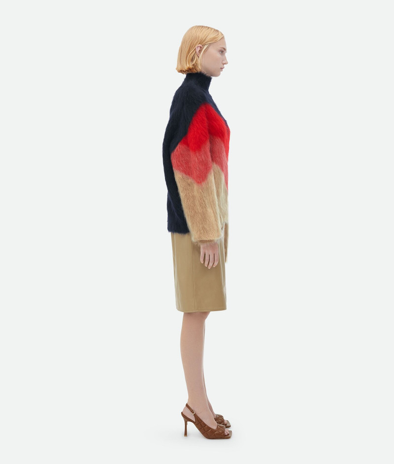 Bottega Veneta wool mohair chevron jumper outlook