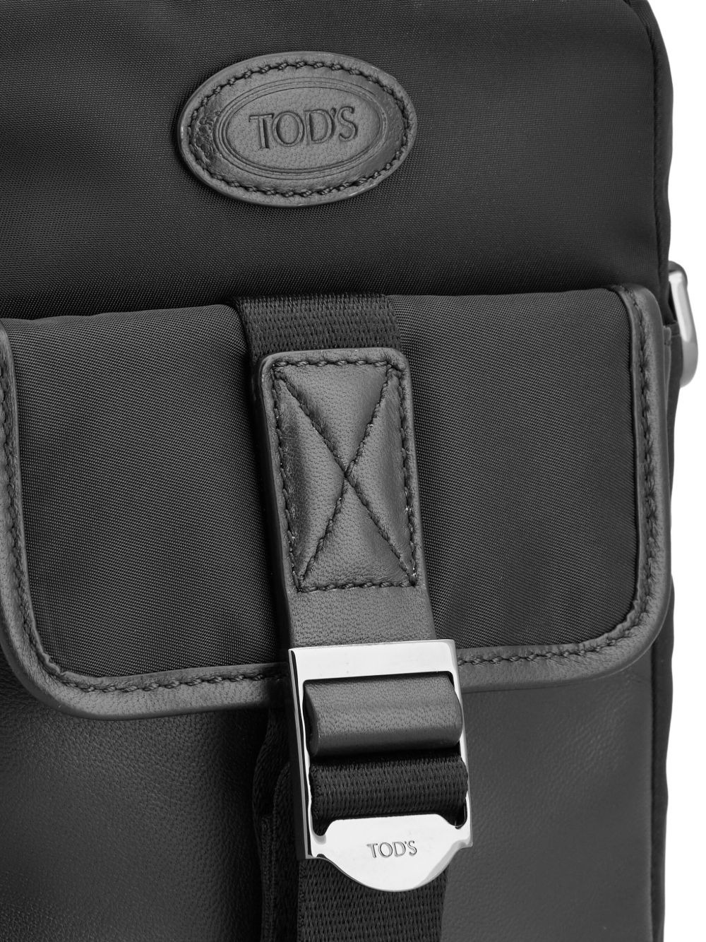 zip-fastening flap messenger bag - 4