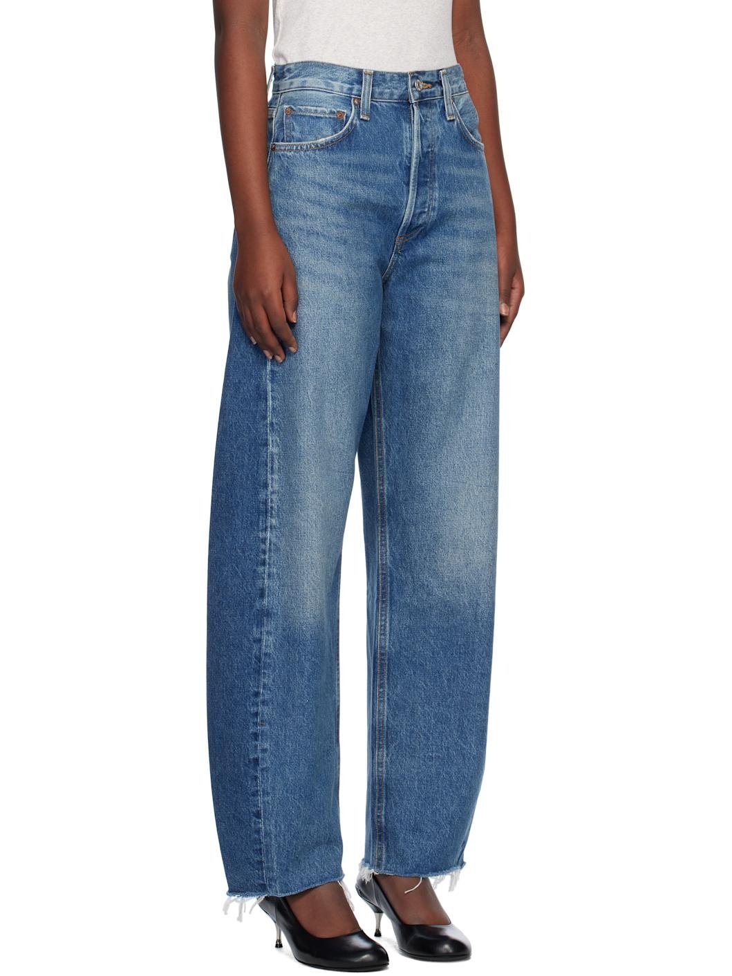 Blue Luna High Rise Pieced Taper Jeans - 2