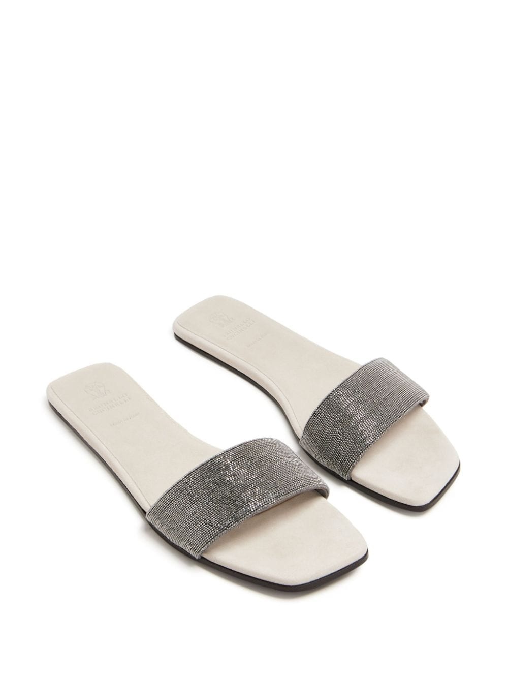 Monili leather slides - 2