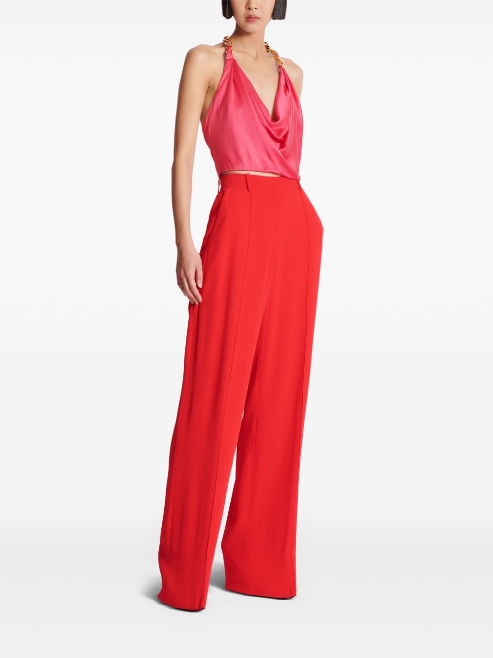 crepe tailored trousers - 3