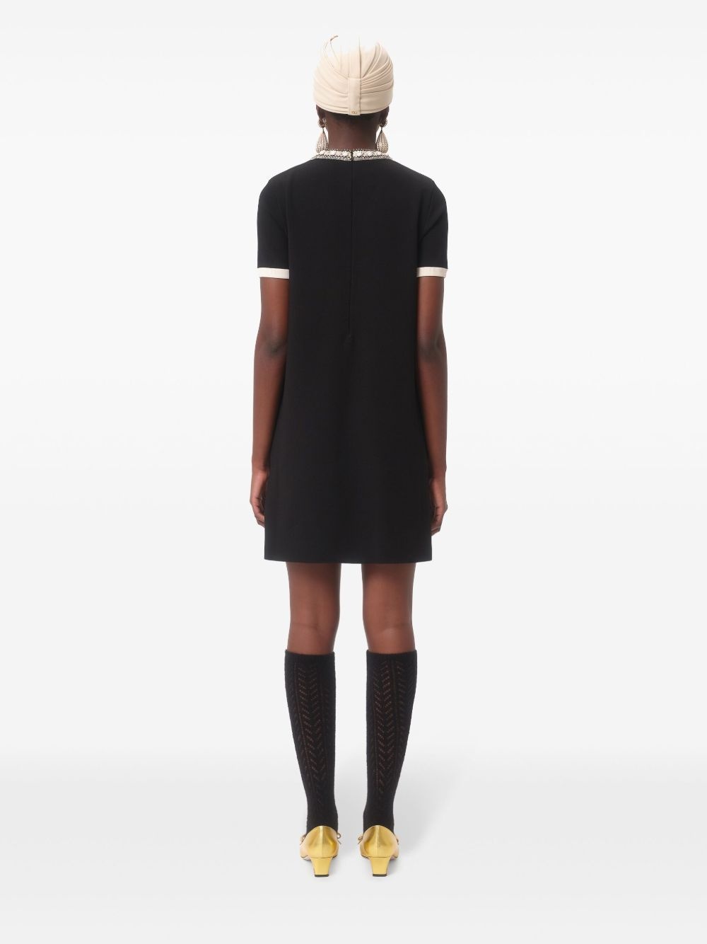 embroidered mini dress - 4