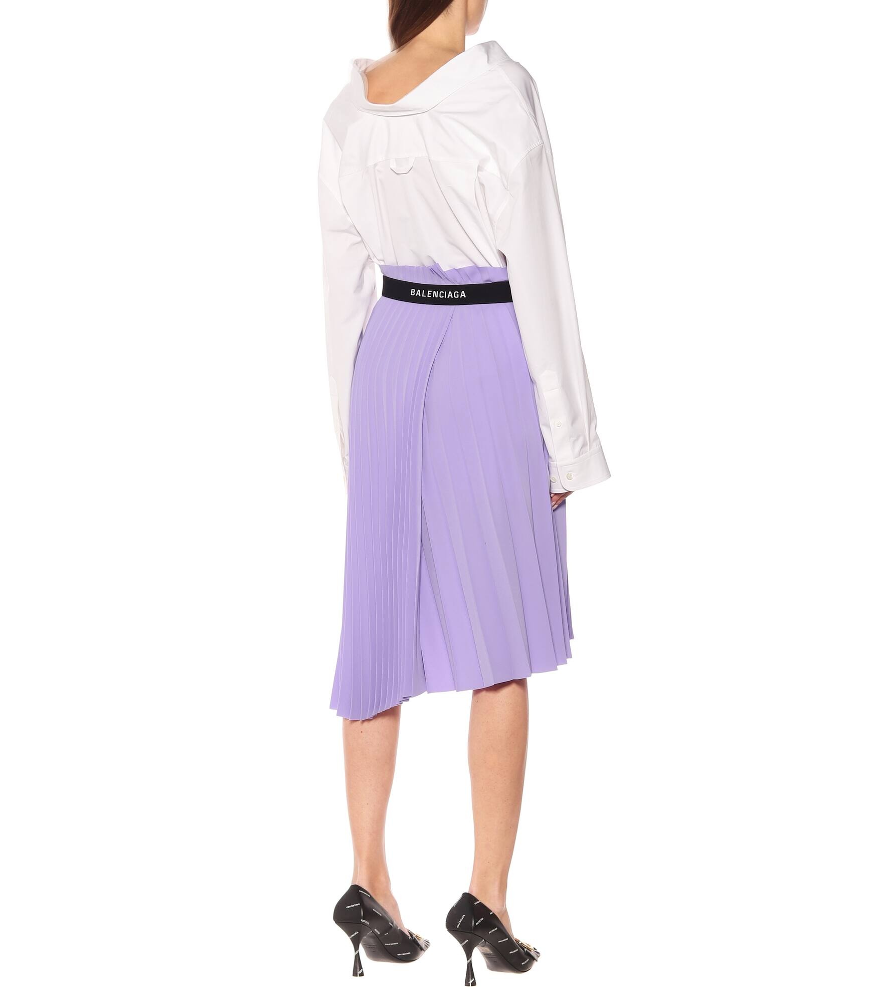 Pleated midi skirt - 3