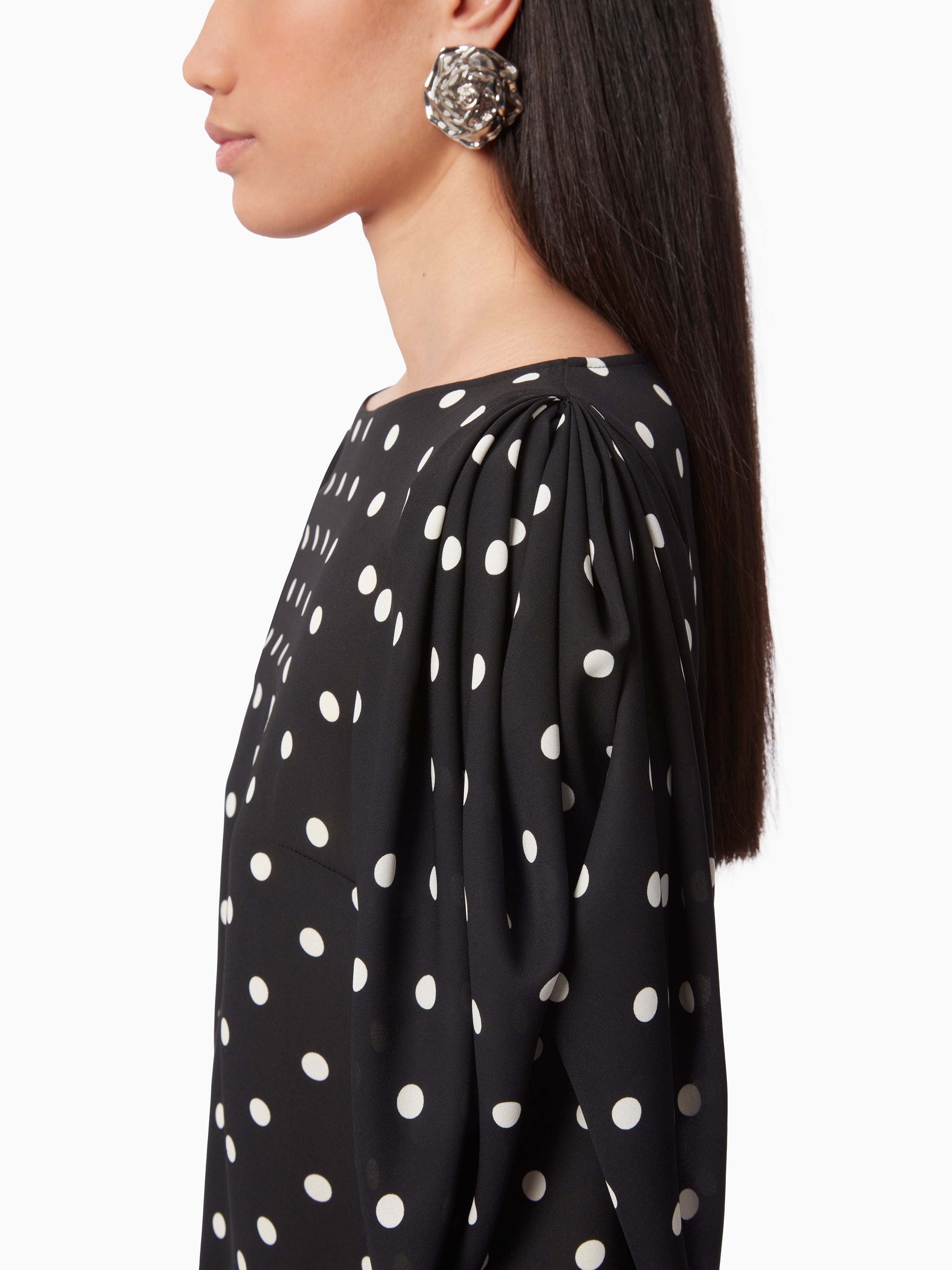 BLOUSE WITH PUFF SLEEVES - 3
