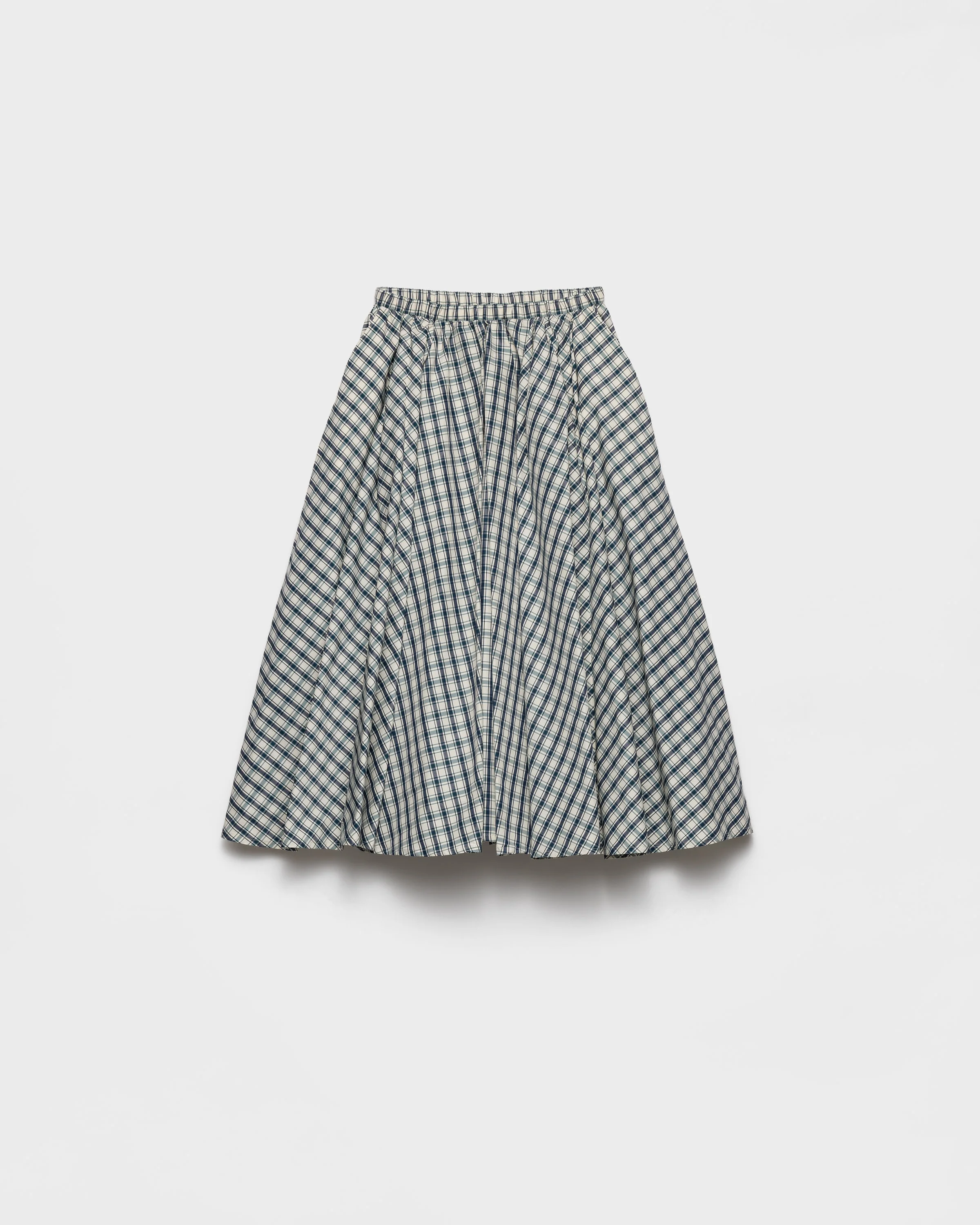 Full checked chambray skirt - 1