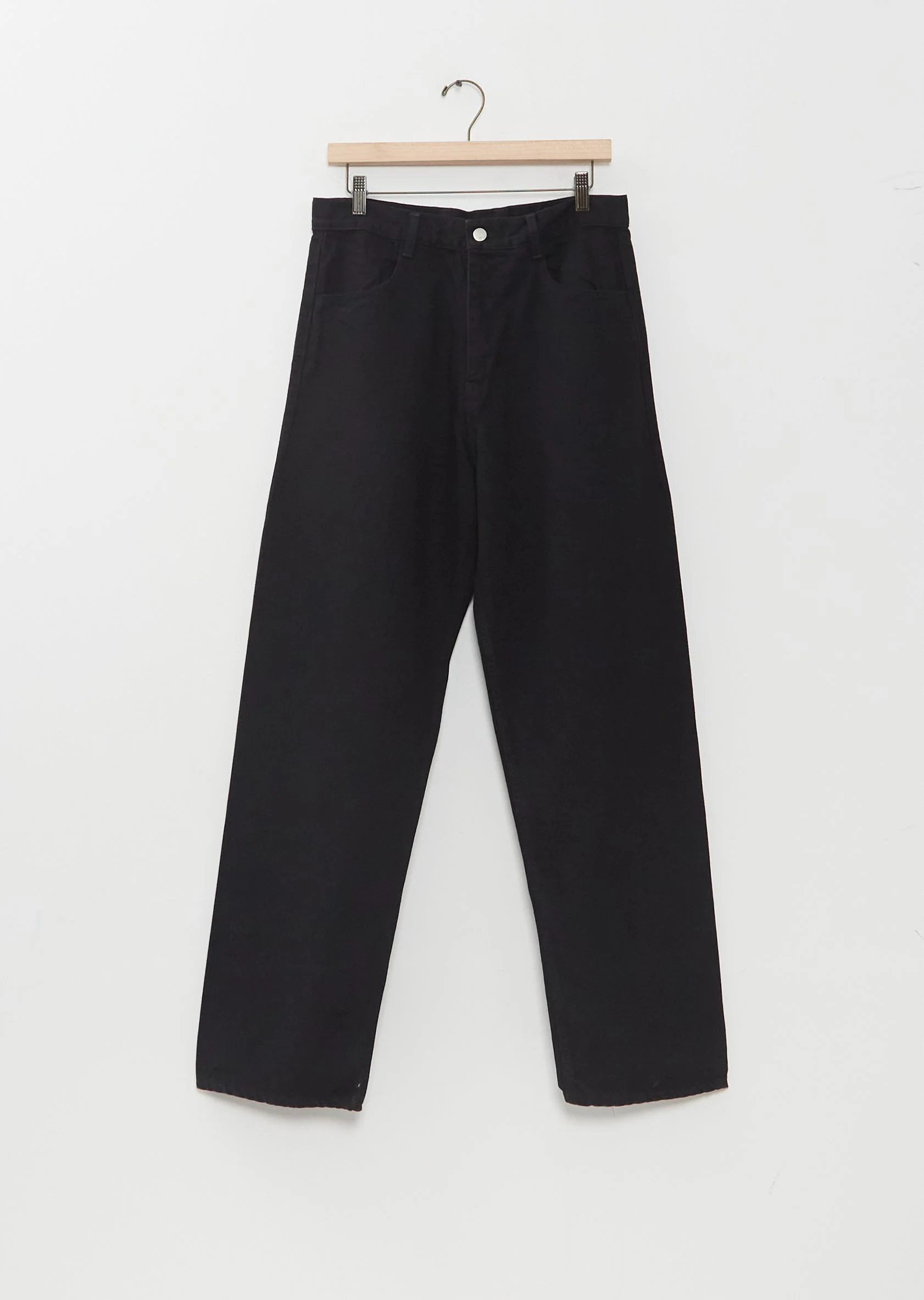 4 Pocket Indigo Cotton Twill Regular Pants - 1