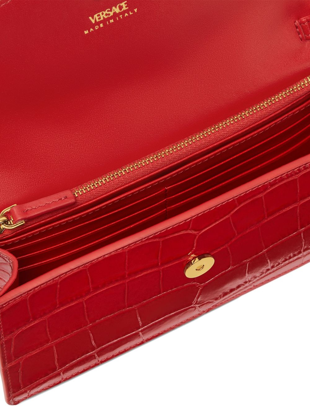 Medusa Head leather clutch bag - 4