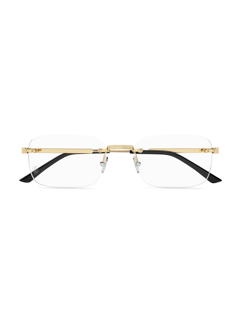Men's Signature C 55MM 24K-Gold-Plated Titanium Optical Glasses - Gold 1