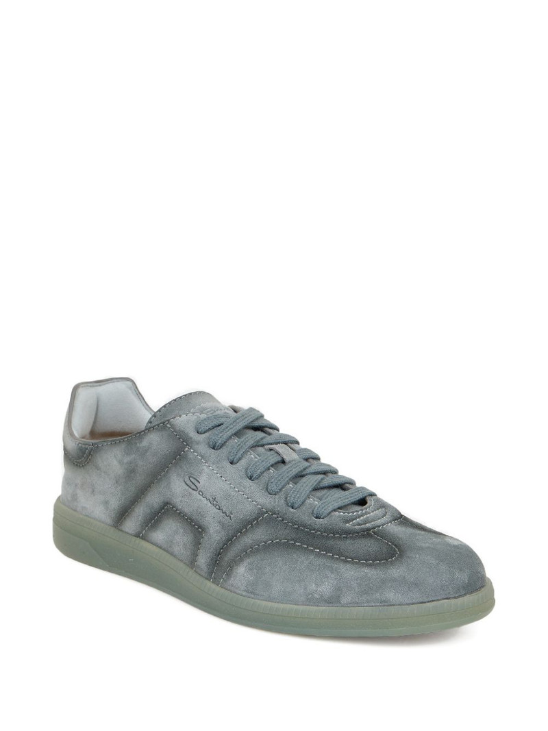 Santoni Oly suede lace-up sneakers outlook
