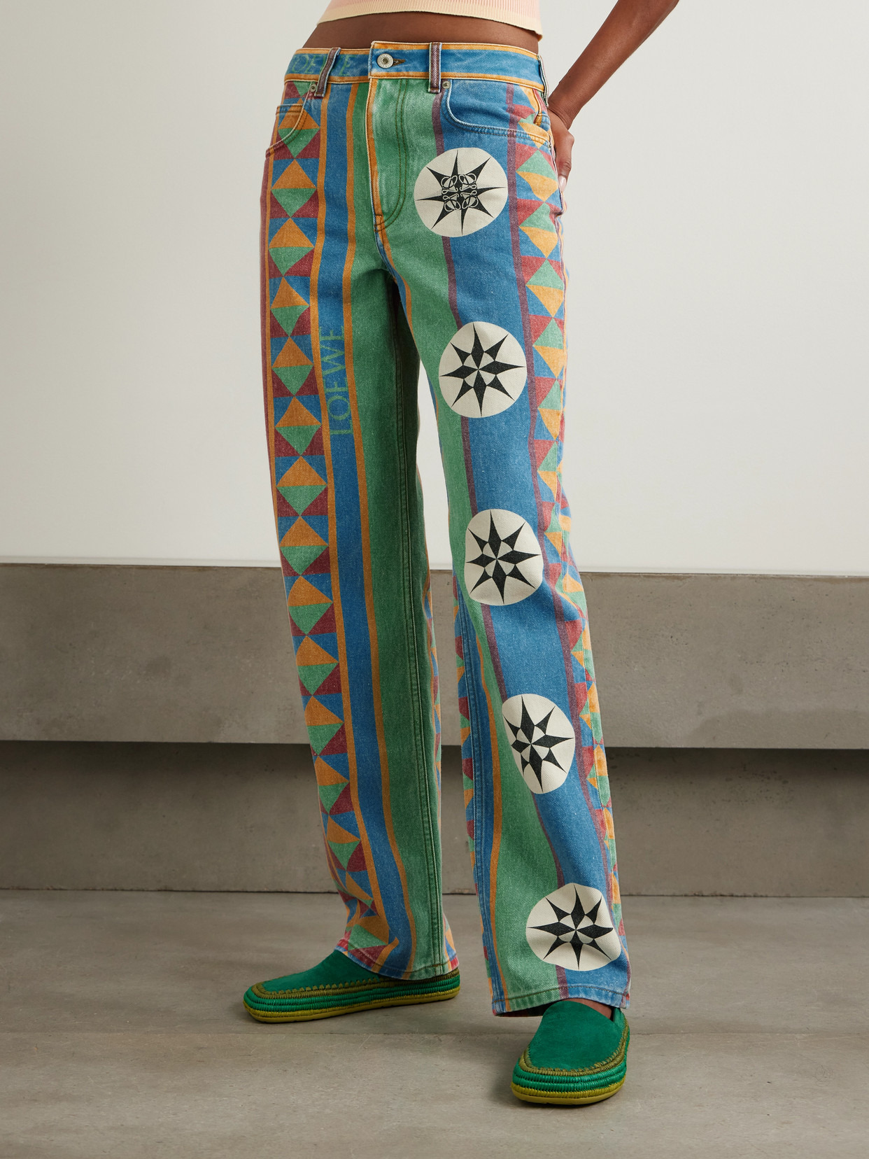 + Paula's Ibiza Printed Mid-rise Straight-leg Jeans - 4