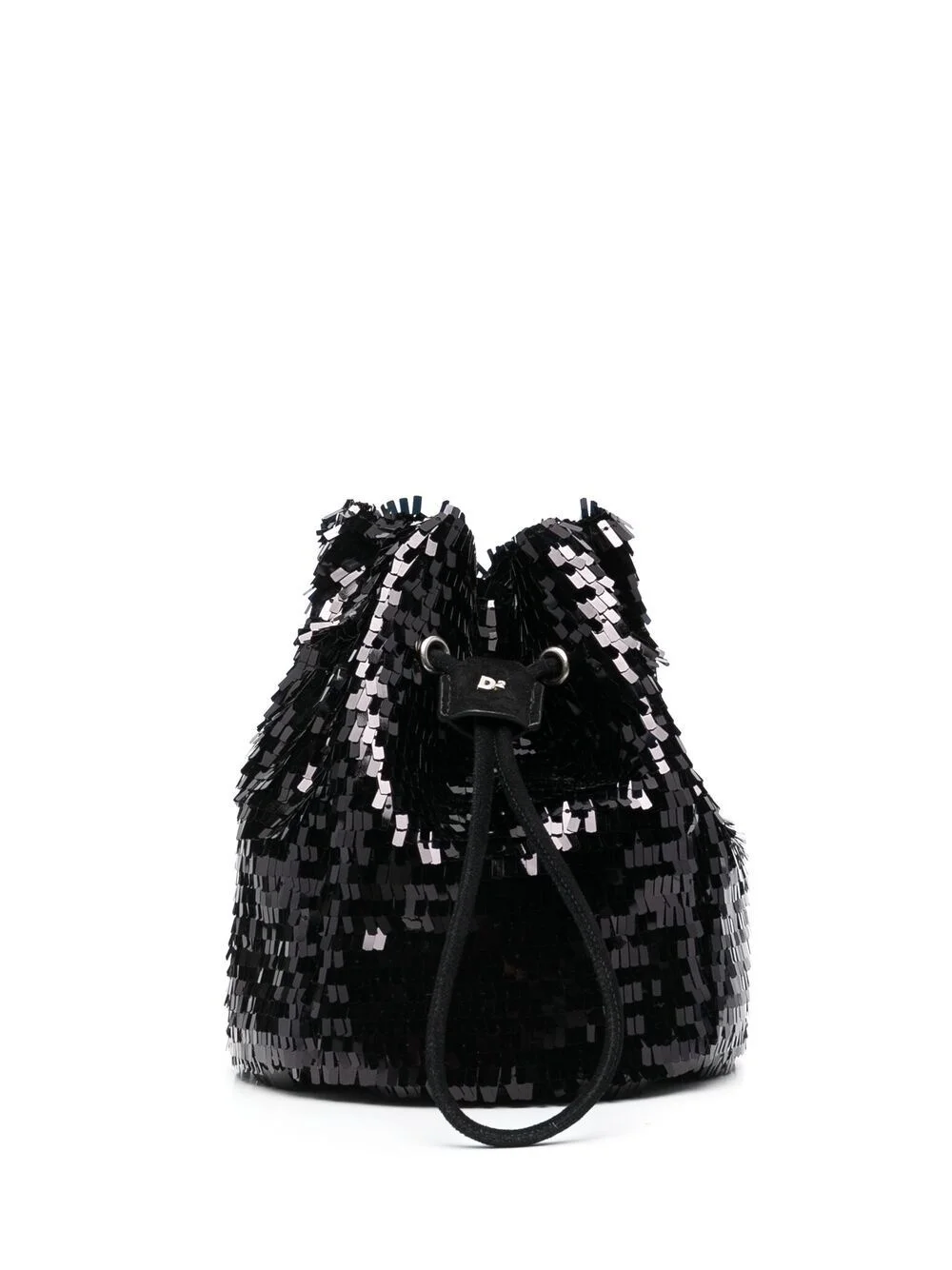 paillette-embellished bucket bag - 1