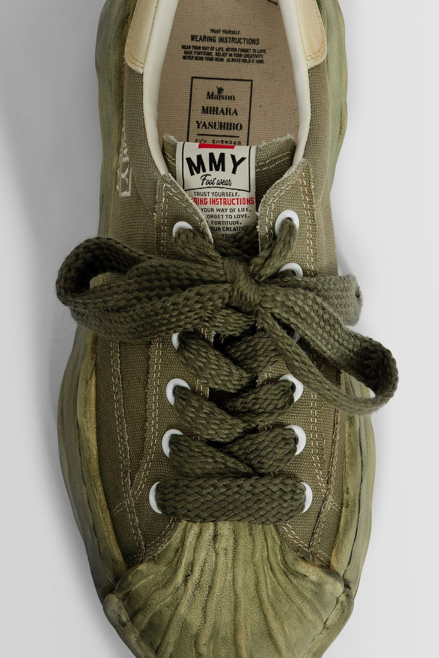 MAISON MIHARA YASUHIRO UNISEX GREEN SNEAKERS - 5