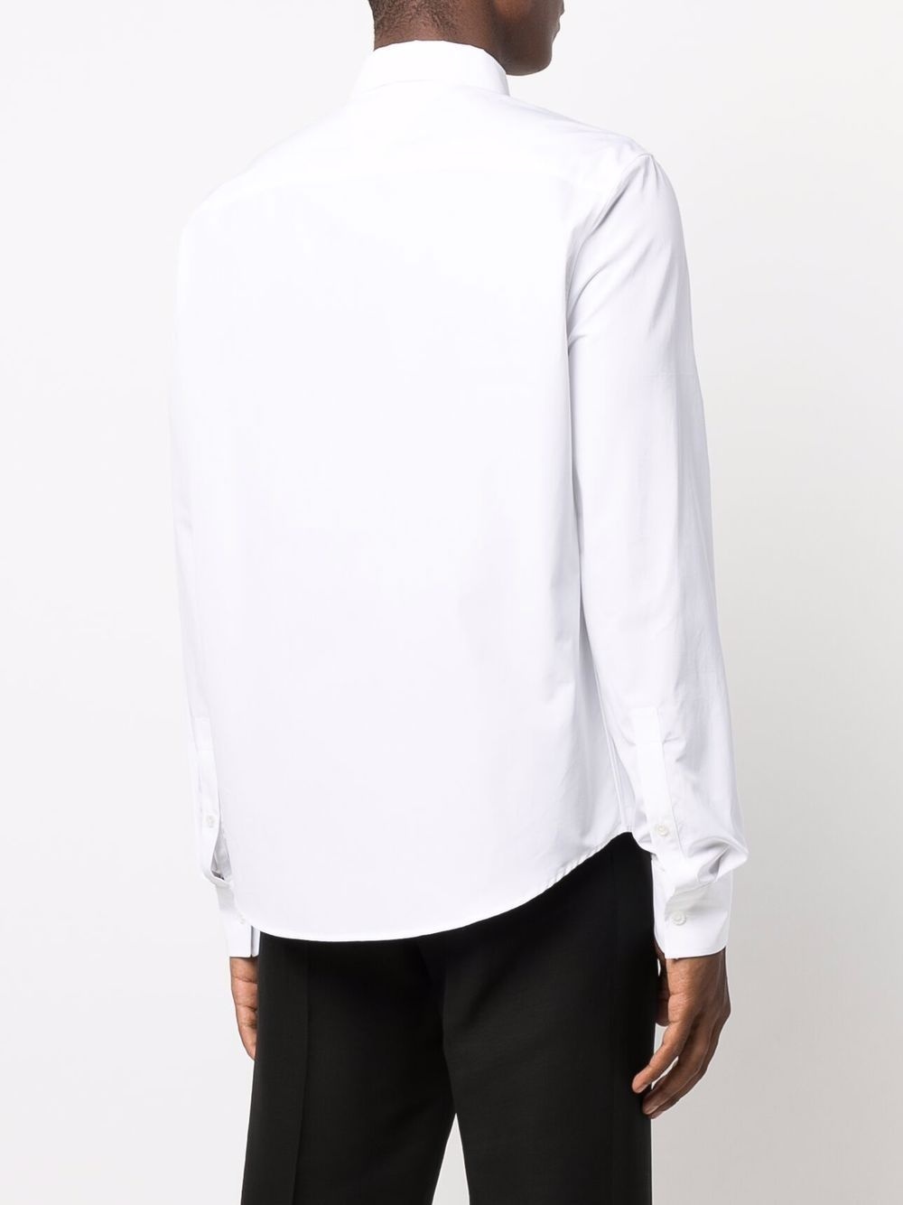 pointed cut-out collar shirt - 4