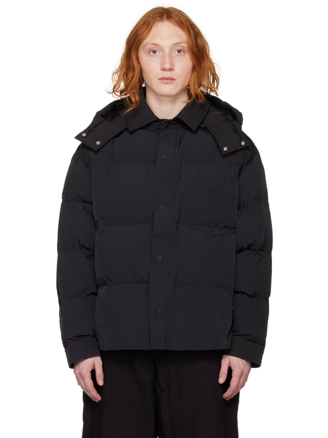 Black Le Papier 'La Doudoune Chemise' Puffer Jacket - 1
