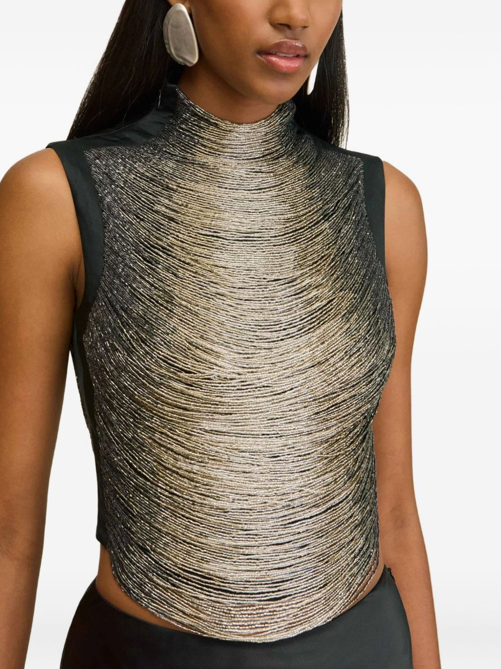 Taraji bead-embellished tank top - 4