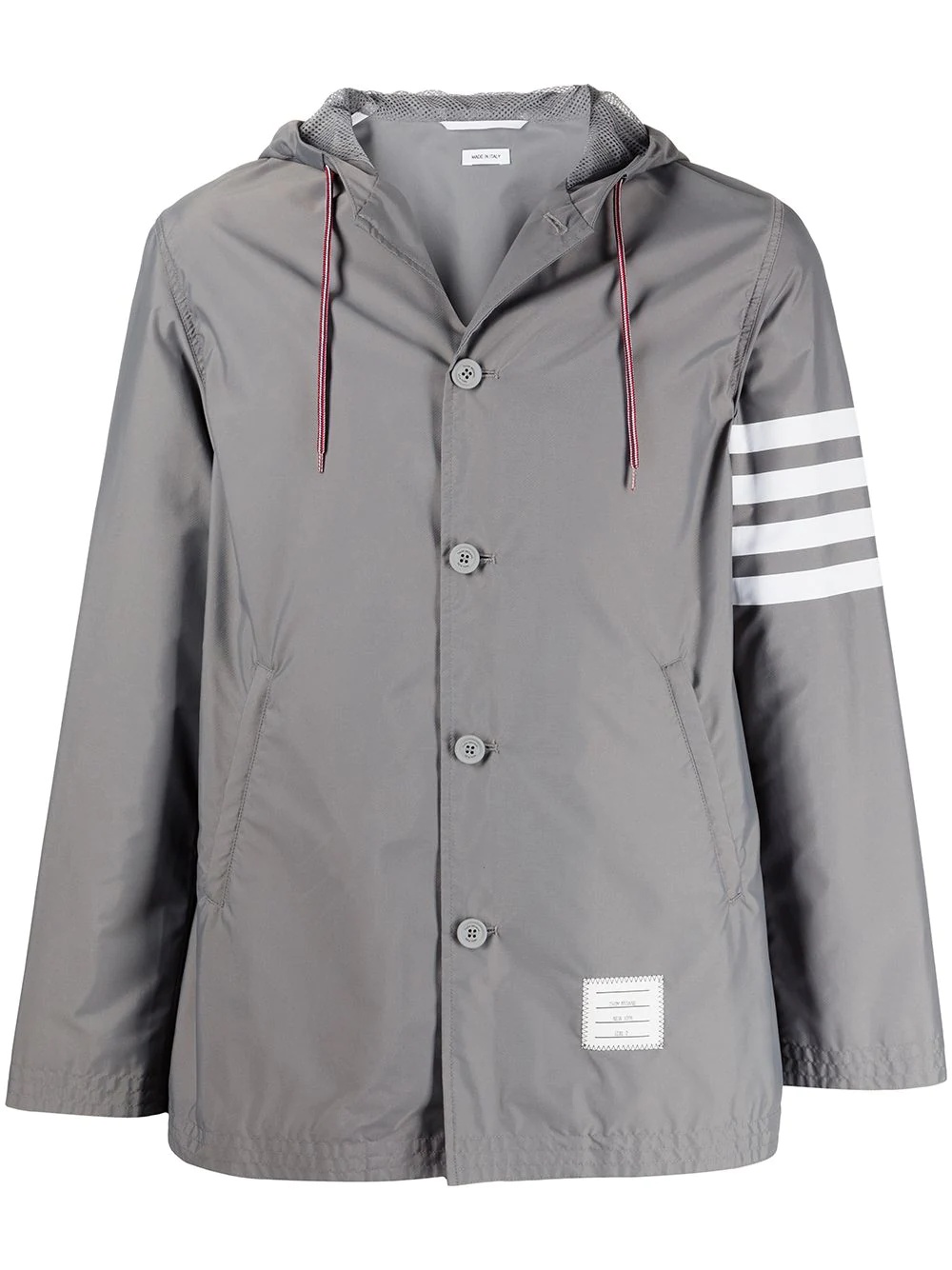 4-Bar stripe anorak coat - 1