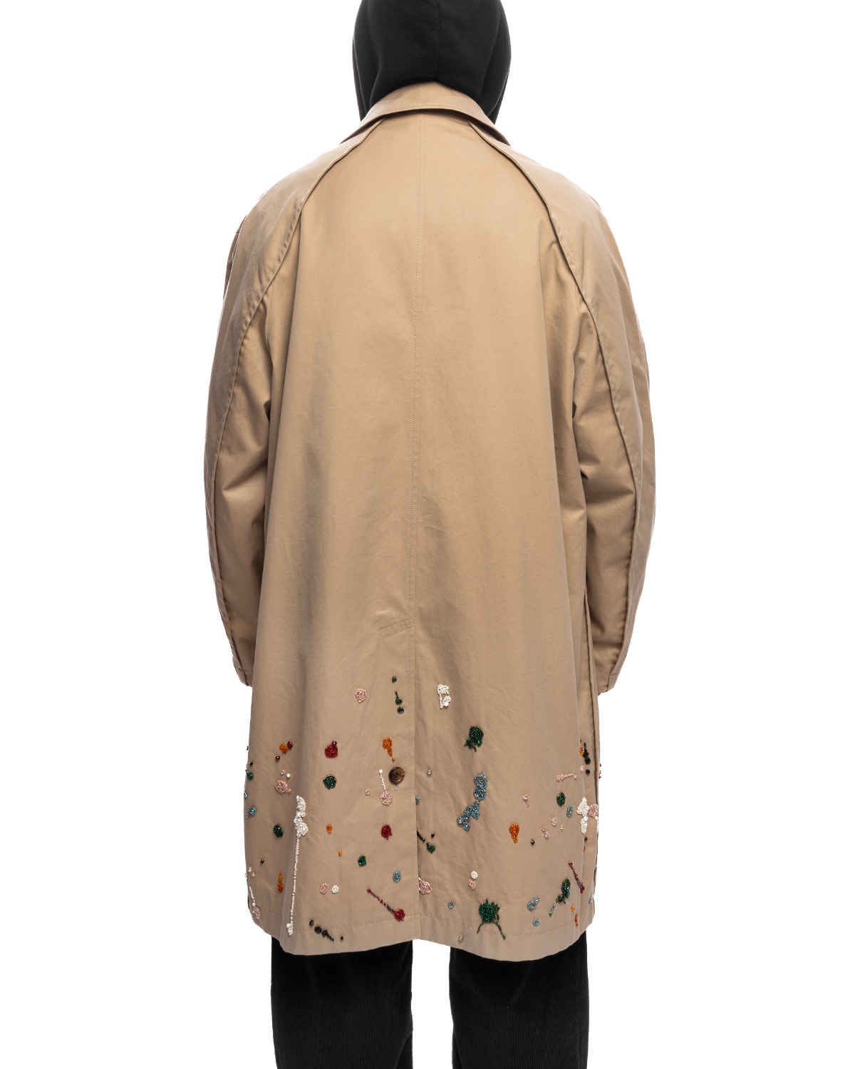 UNDERCOVER UC2C4305 Beaded Paint Coat Beige | likelihood
