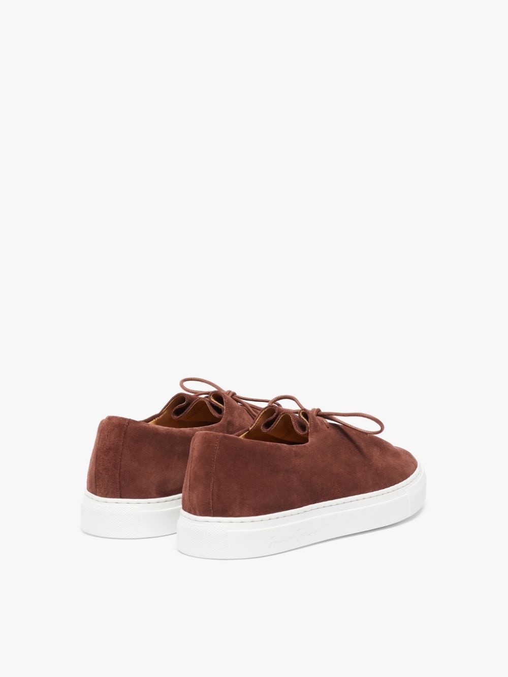 JACQUES SOLOVIÈRE TERRACOTTA SUEDE SNEAKERS - 4