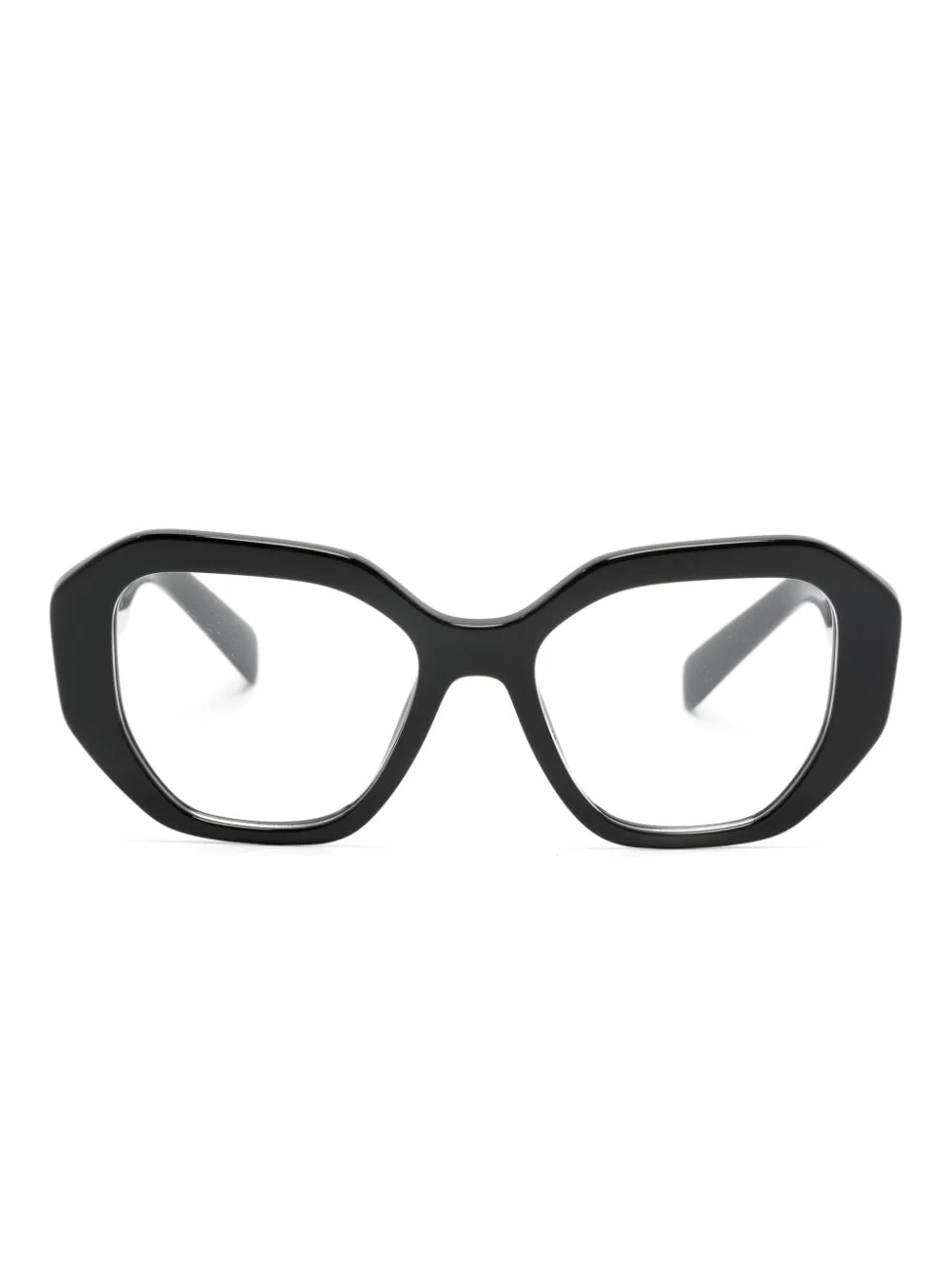 logo-print cat eye-frame glasses - 1
