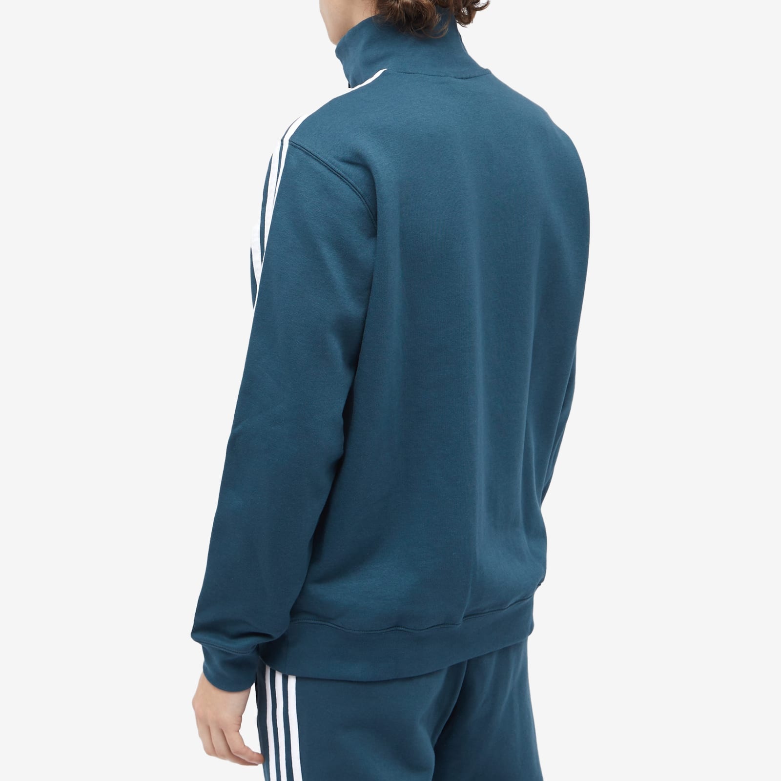 Adidas 3 Stripe Half Zip Crew Sweater - 3