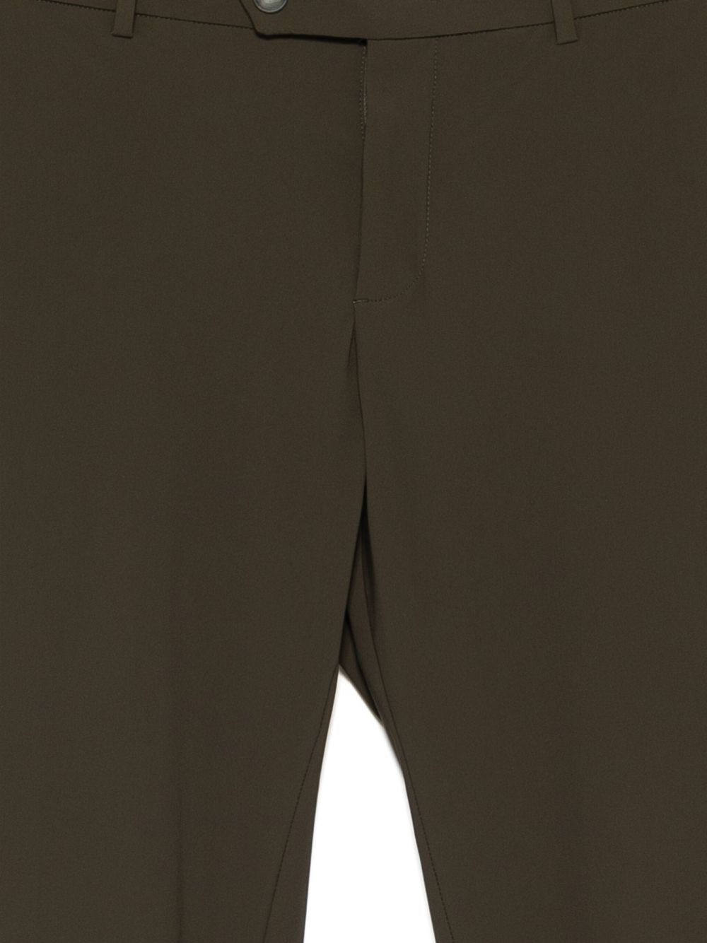 button-fastening straight-leg trousers - 3