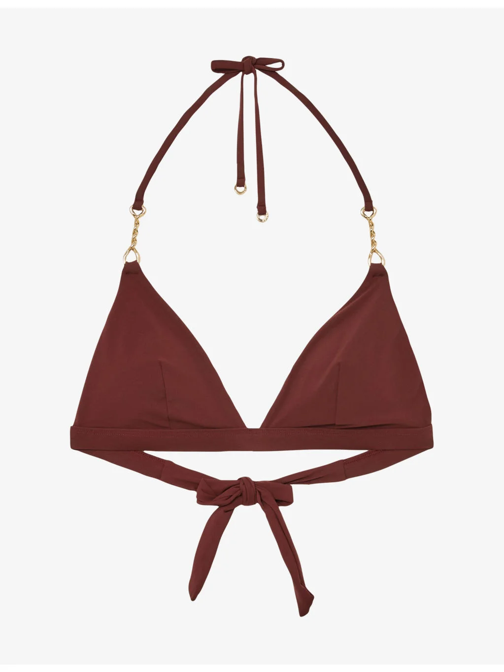 Johannah Triangle Stretch-Woven Bikini Top - 1