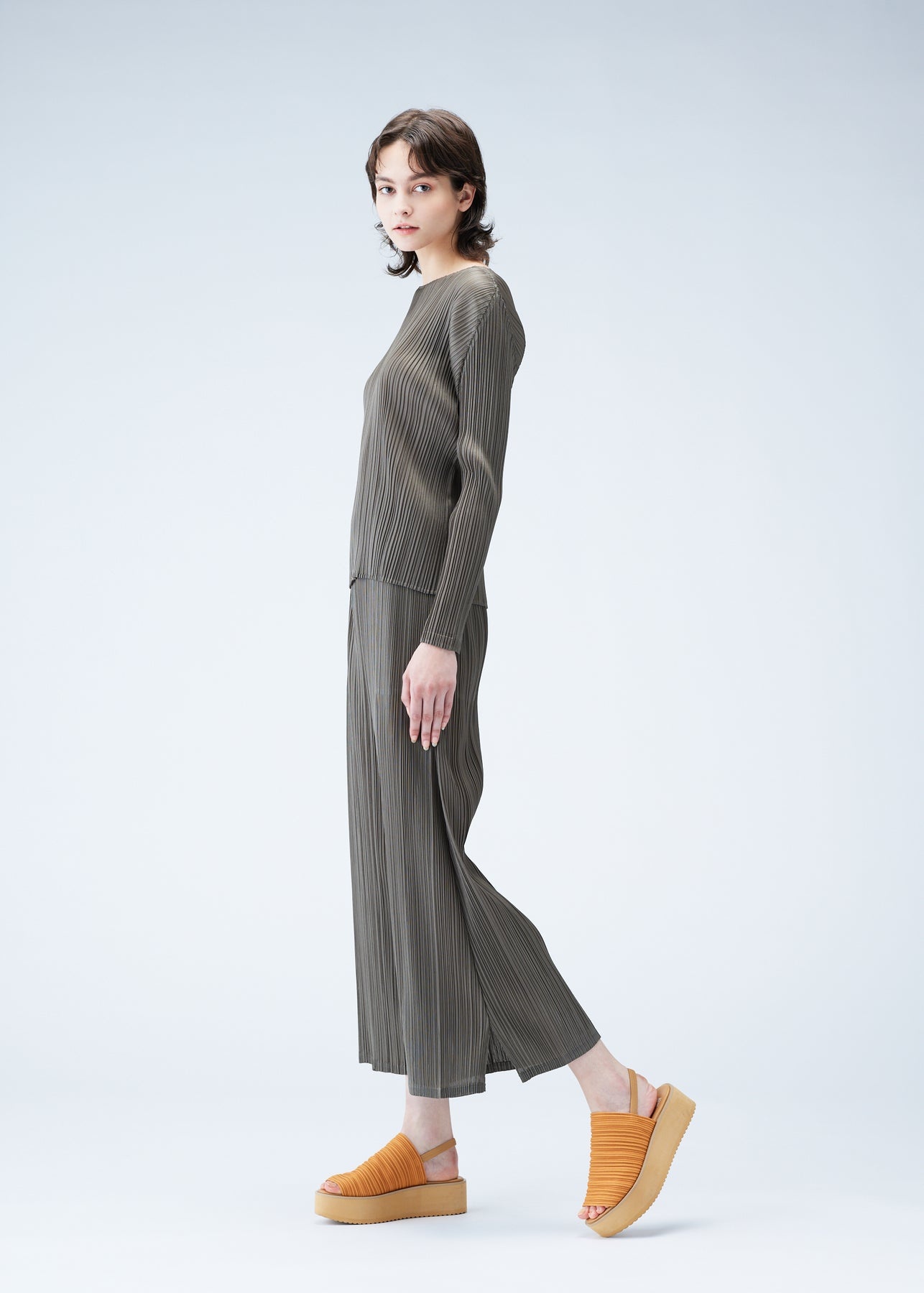 KNIT PLEATS SANDALS - 7