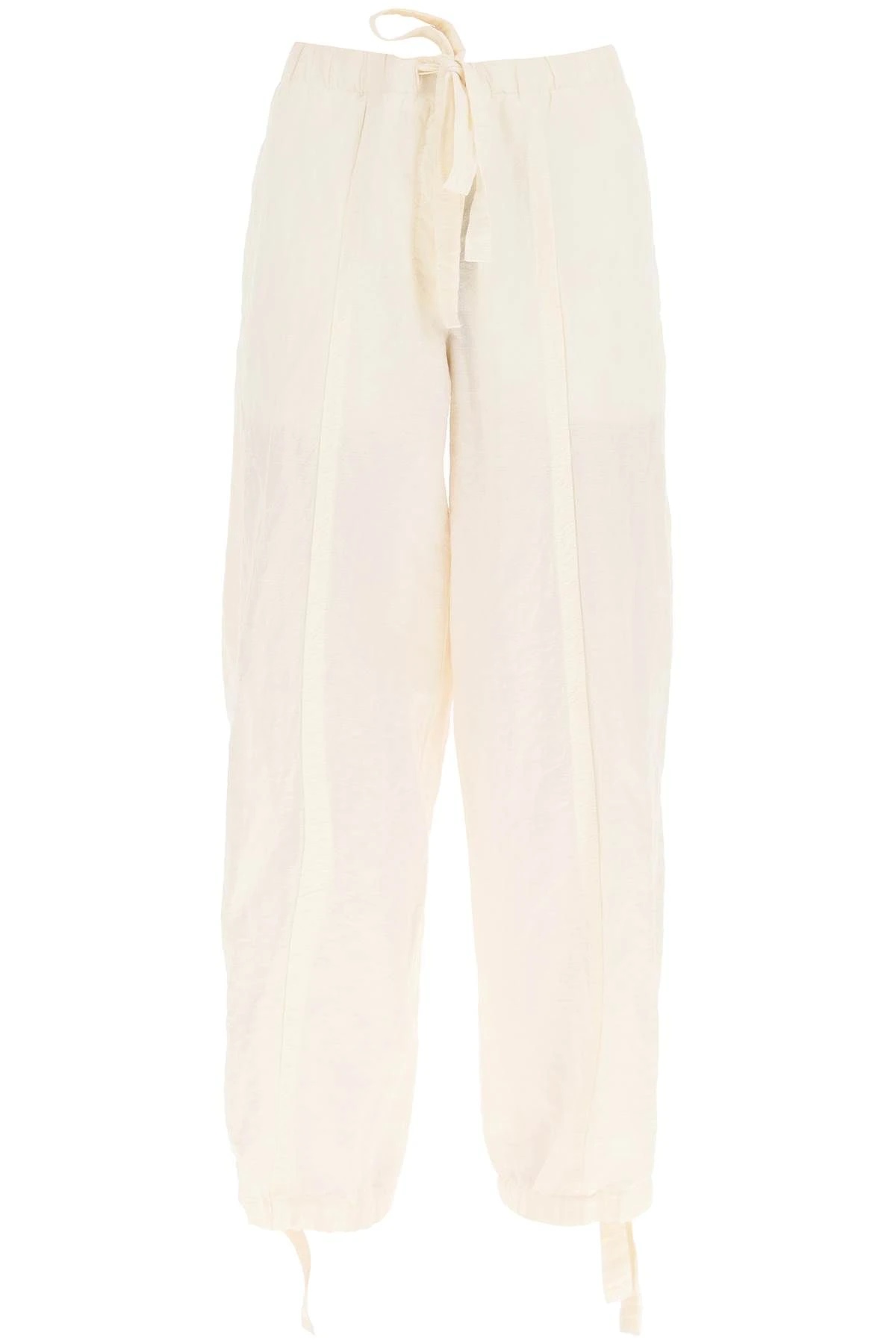 LINEN AND COTTON TROUSERS - 1