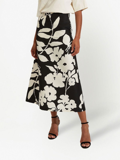 La DoubleJ A-Long floral-print midi skirt outlook