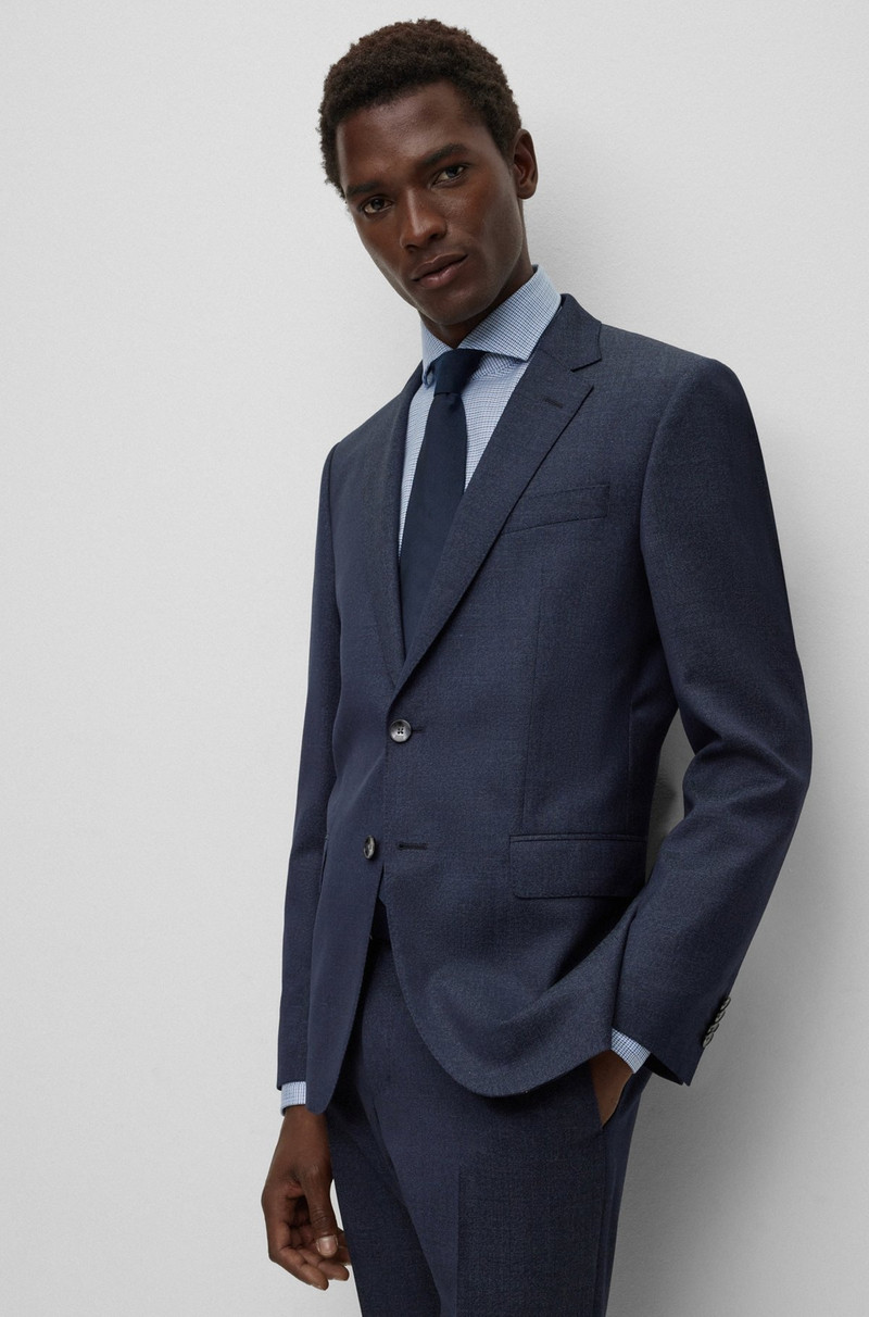 SLIM-FIT SUIT IN VIRGIN WOOL WITH SIGNATURE LINING 6
