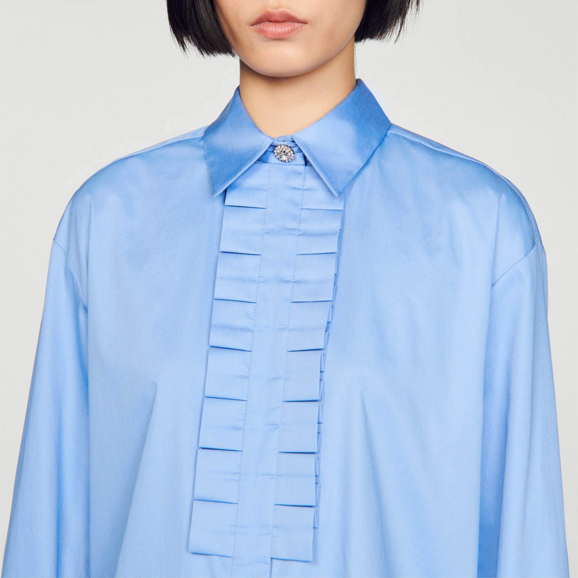 FRILLED COLLAR SHIRT - 4