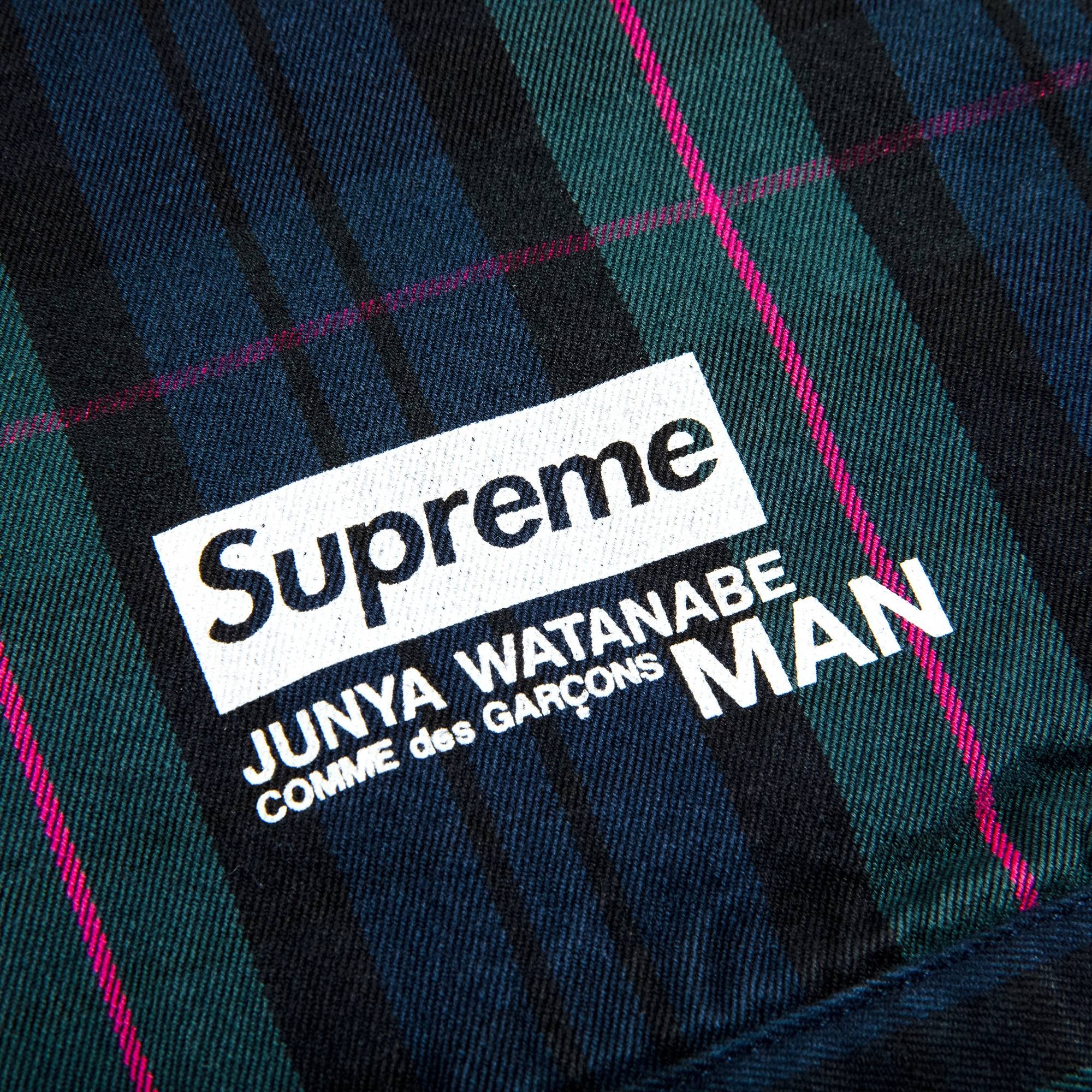 Supreme x Junya Watanabe x Comme des Garçons MAN Printed Work Jacket 'Navy Plaid' - 3