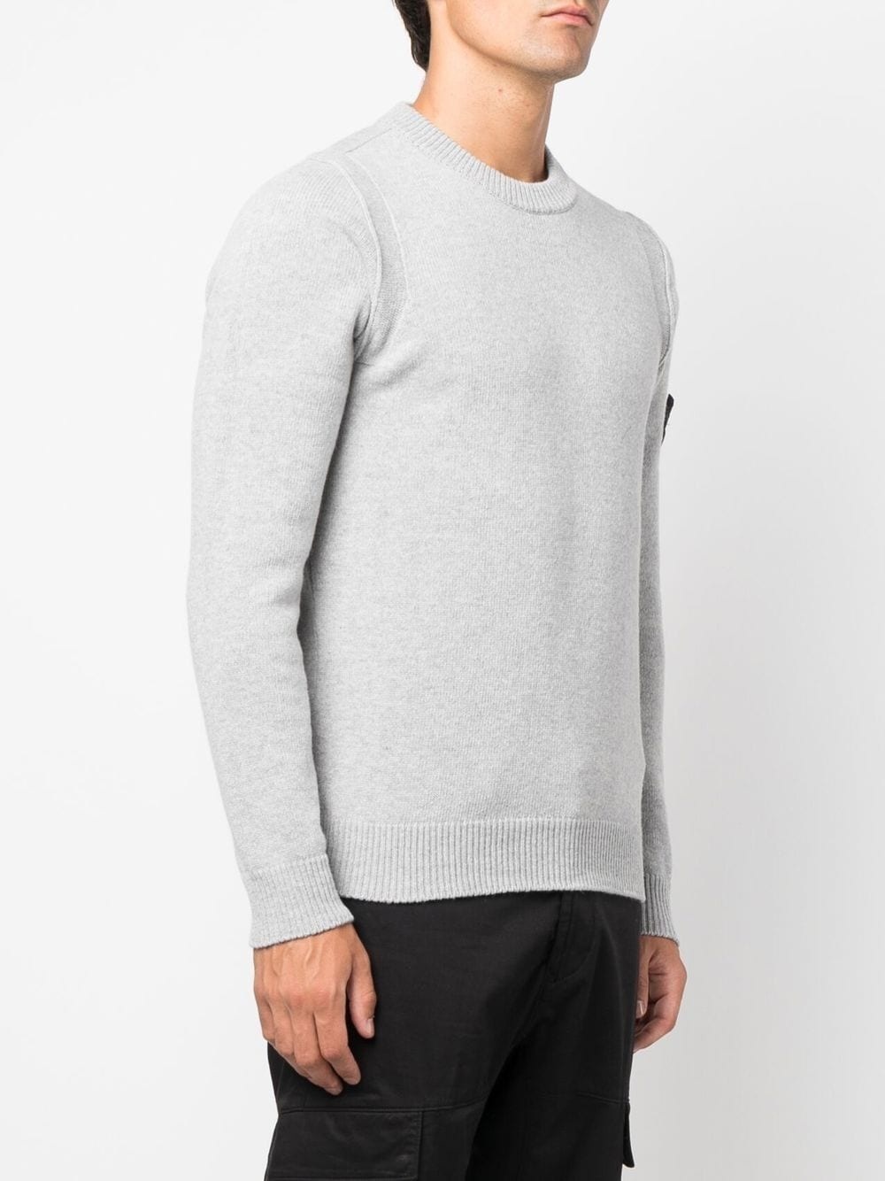 Compass-motif wool-blend jumper - 3